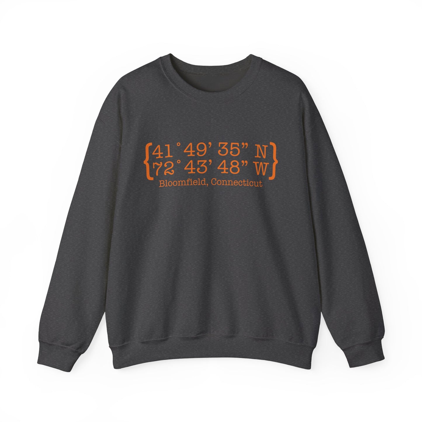 Bloomfield Coordinates // Bloomfield Connecticut unisex sweatshirts // finding connecticut