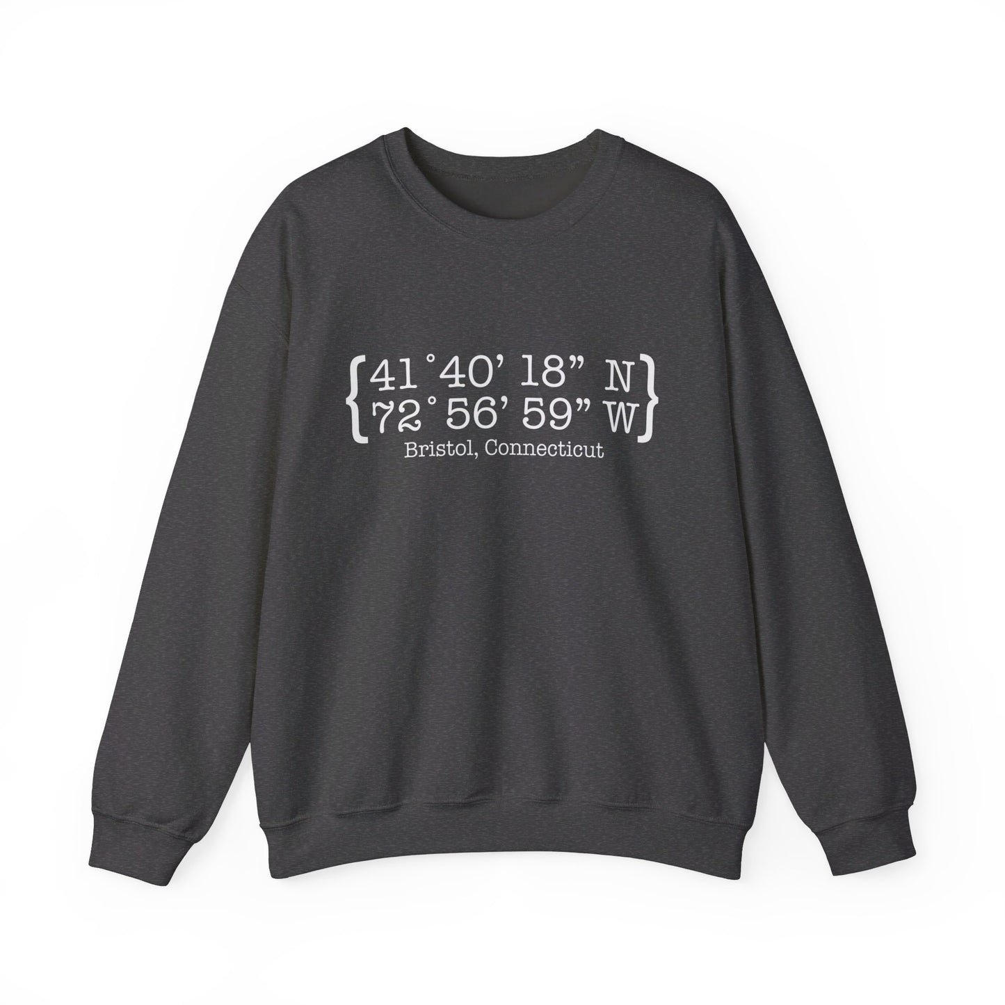 Bristol Coordinates // bristol CT sweatshirt // finding connecticut