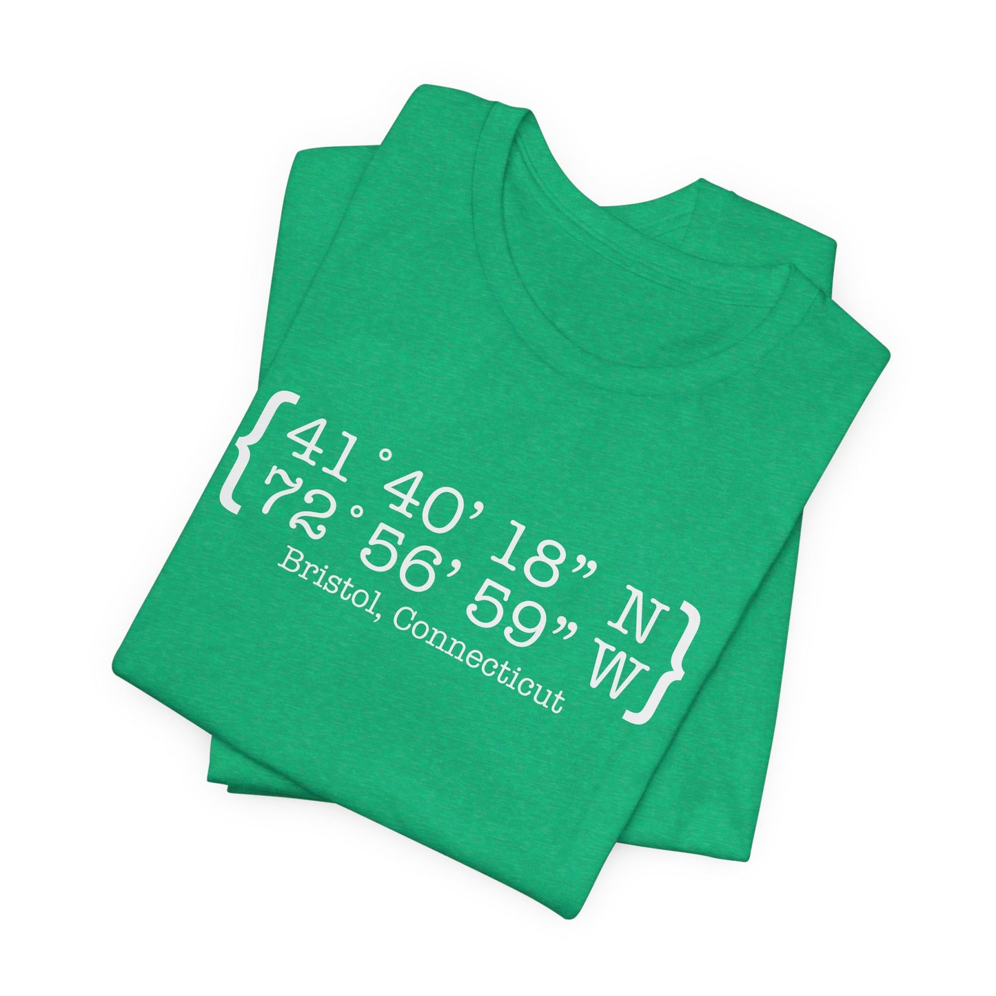 Bristol Coordinates // bristol CT t shirt // finding connecticut