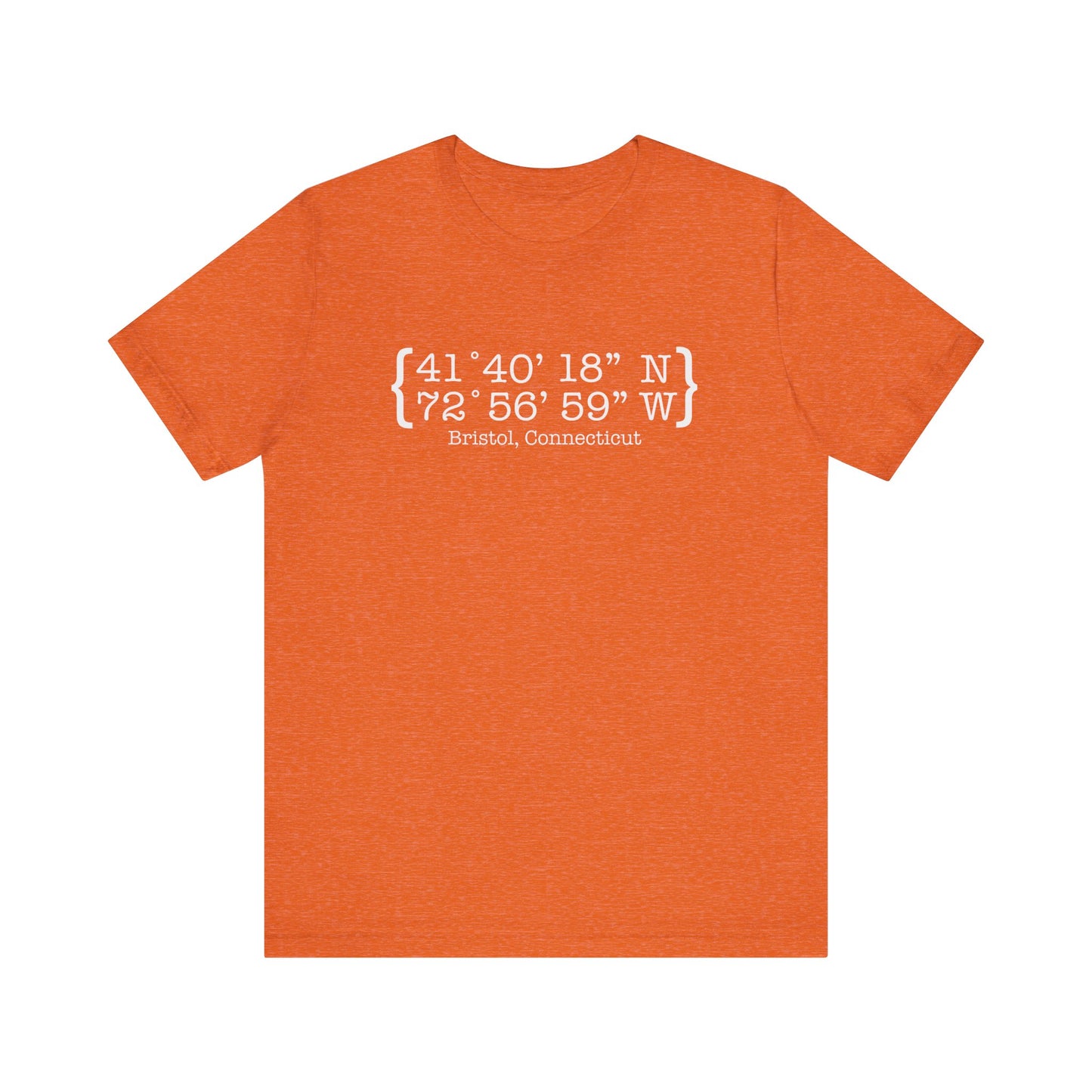 Bristol Coordinates // bristol CT t shirt // finding connecticut