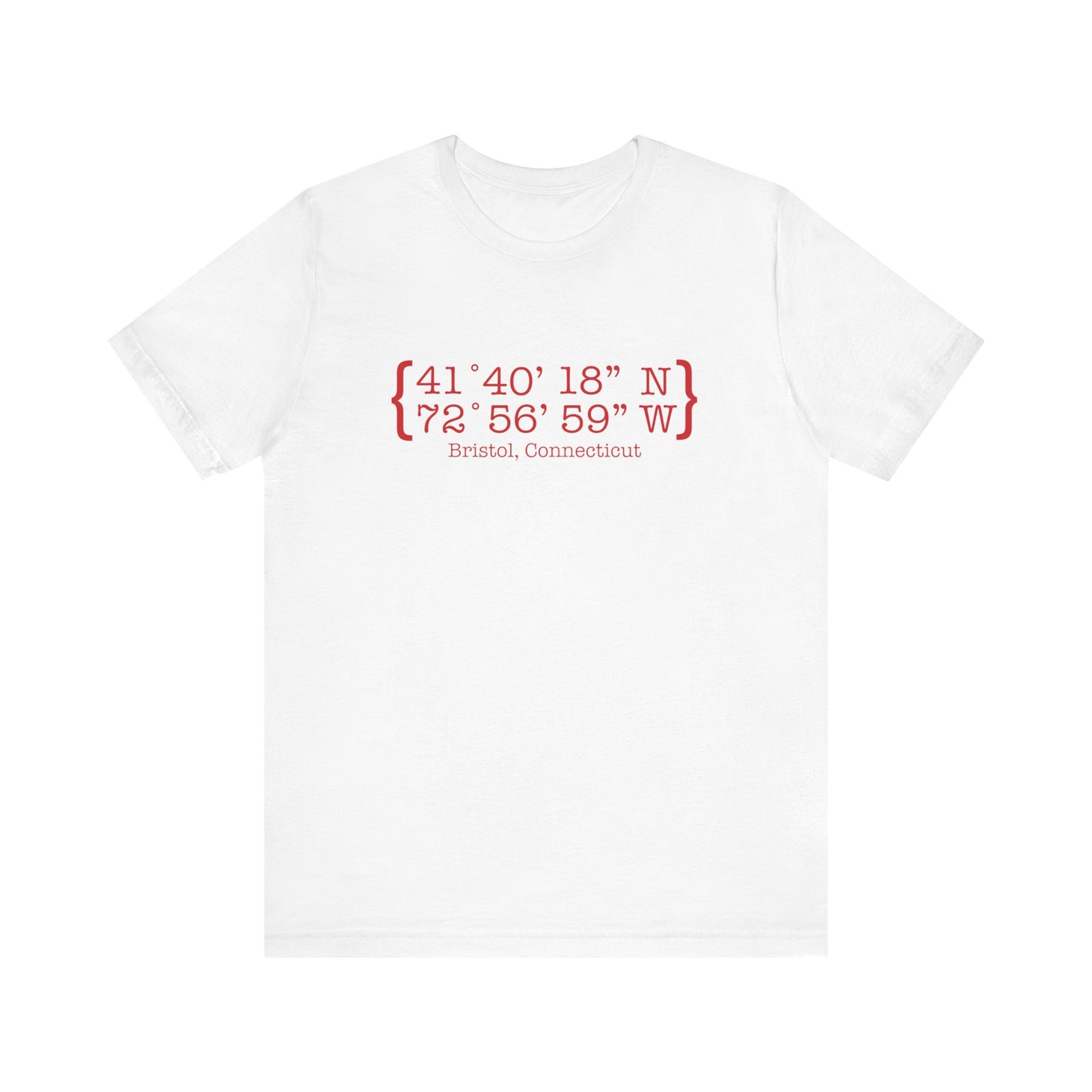 Bristol Coordinates // bristol connecticut t shirt /// finding connecticut