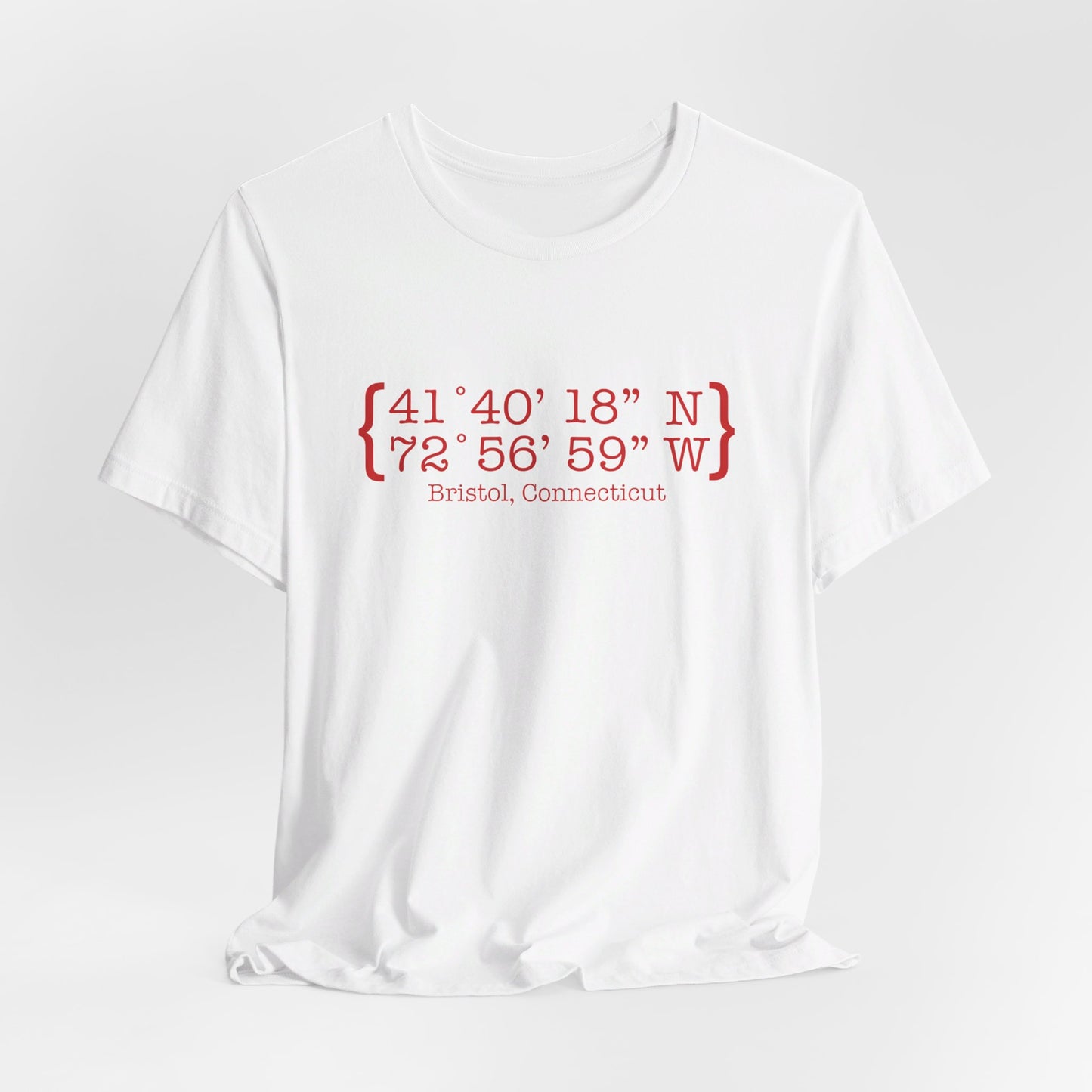 Bristol Coordinates // bristol connecticut t shirt /// finding connecticut