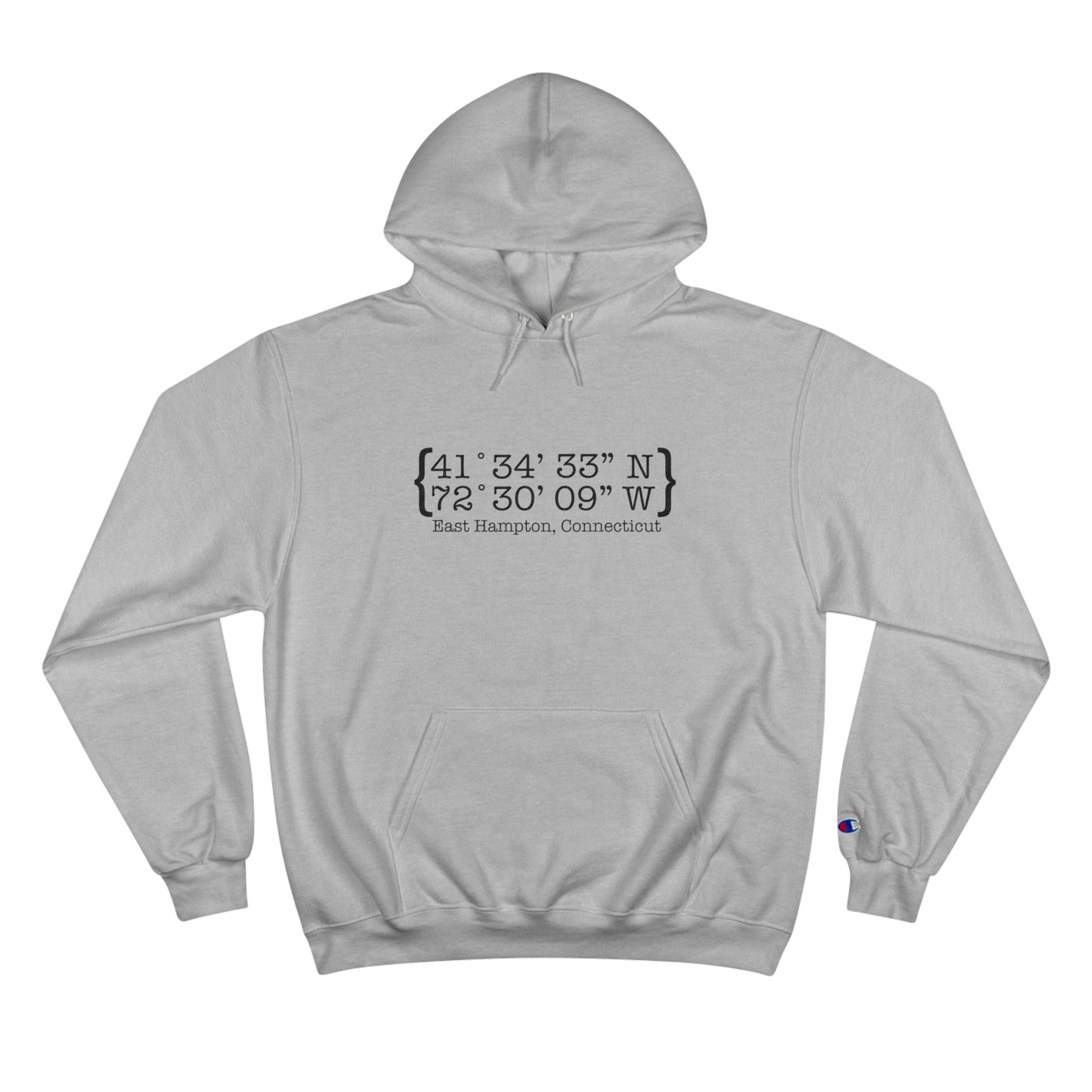 East Hampton Coordinates // east Hampton connecticut Champion hoodie sweatshirt   // finding connecticut  east hampton ct hoodie