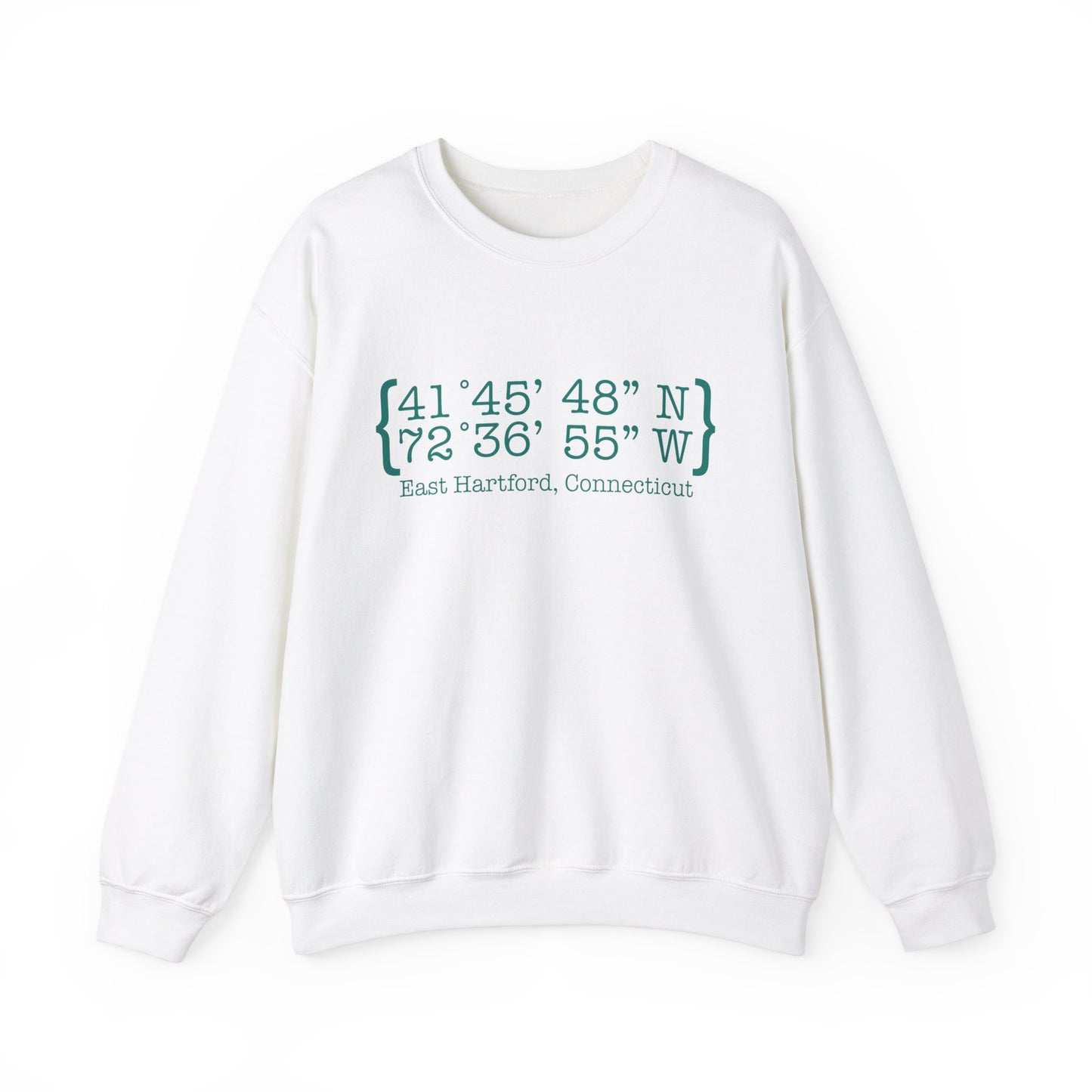 East Hartford Coordinates // East Hartford CT unisex sweatshirt // finding connecticut
