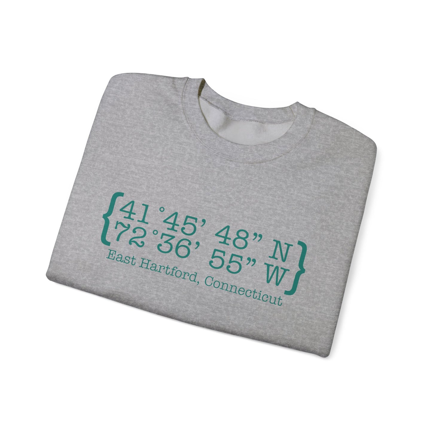 East Hartford Coordinates // East Hartford CT unisex sweatshirt // finding connecticut
