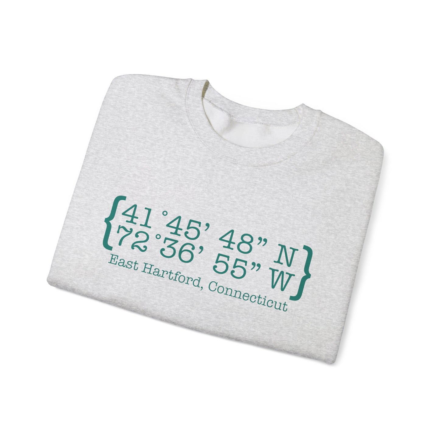 East Hartford Coordinates // East Hartford CT unisex sweatshirt // finding connecticut