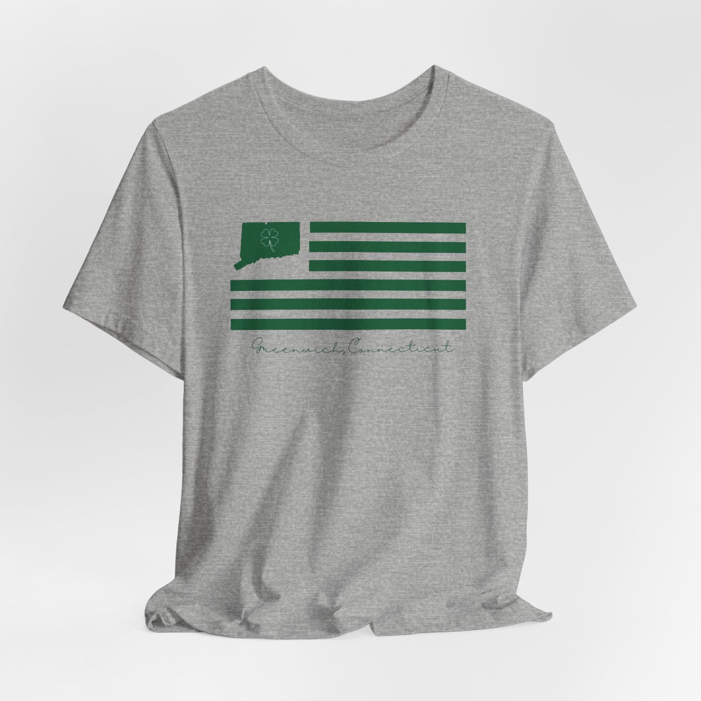 Greenwich Connecticut st patrick's day unisex t shirt