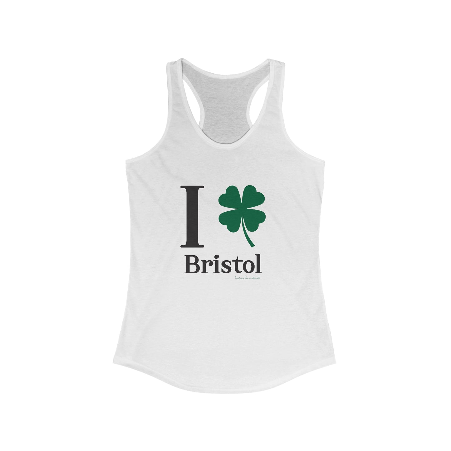 I Clover Bristol // Bristol CT St. Patrick's Day women's tank top shirt // finding connecticut