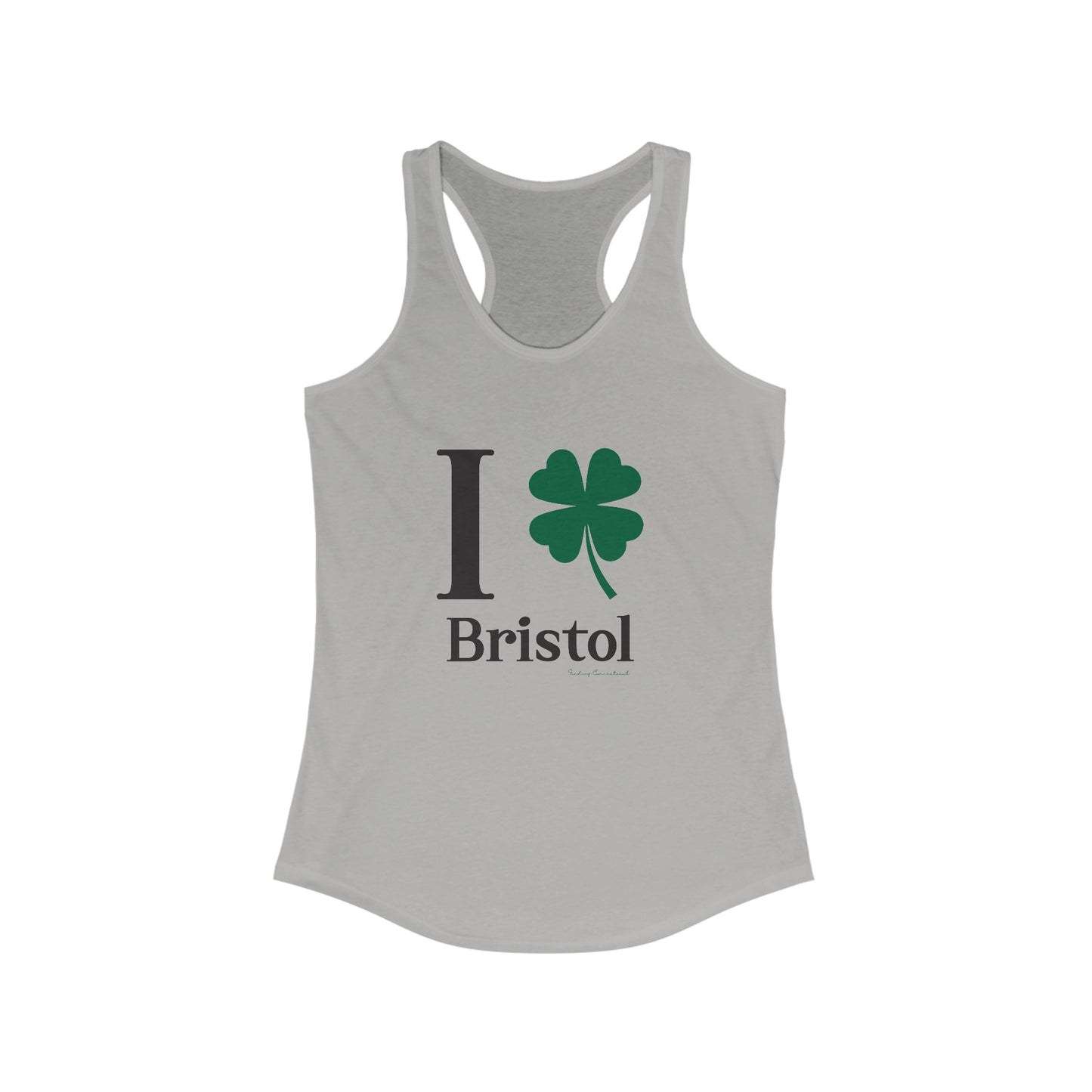 I Clover Bristol // Bristol CT St. Patrick's Day women's tank top shirt // finding connecticut