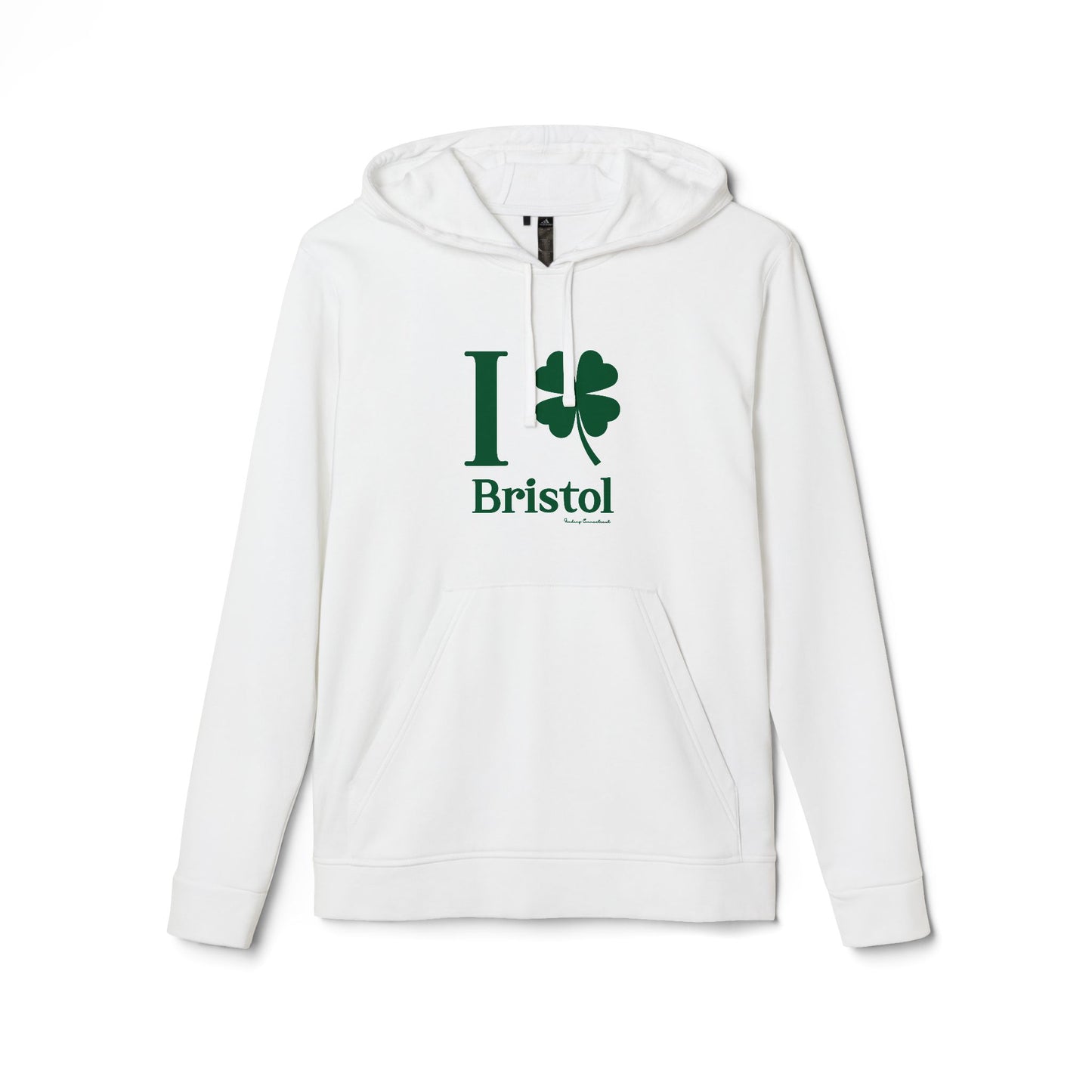 I Clover Bristol // Bristol Connecticut St. Patrick's Day Adidas hoodie sweatshirt // finding connecticut