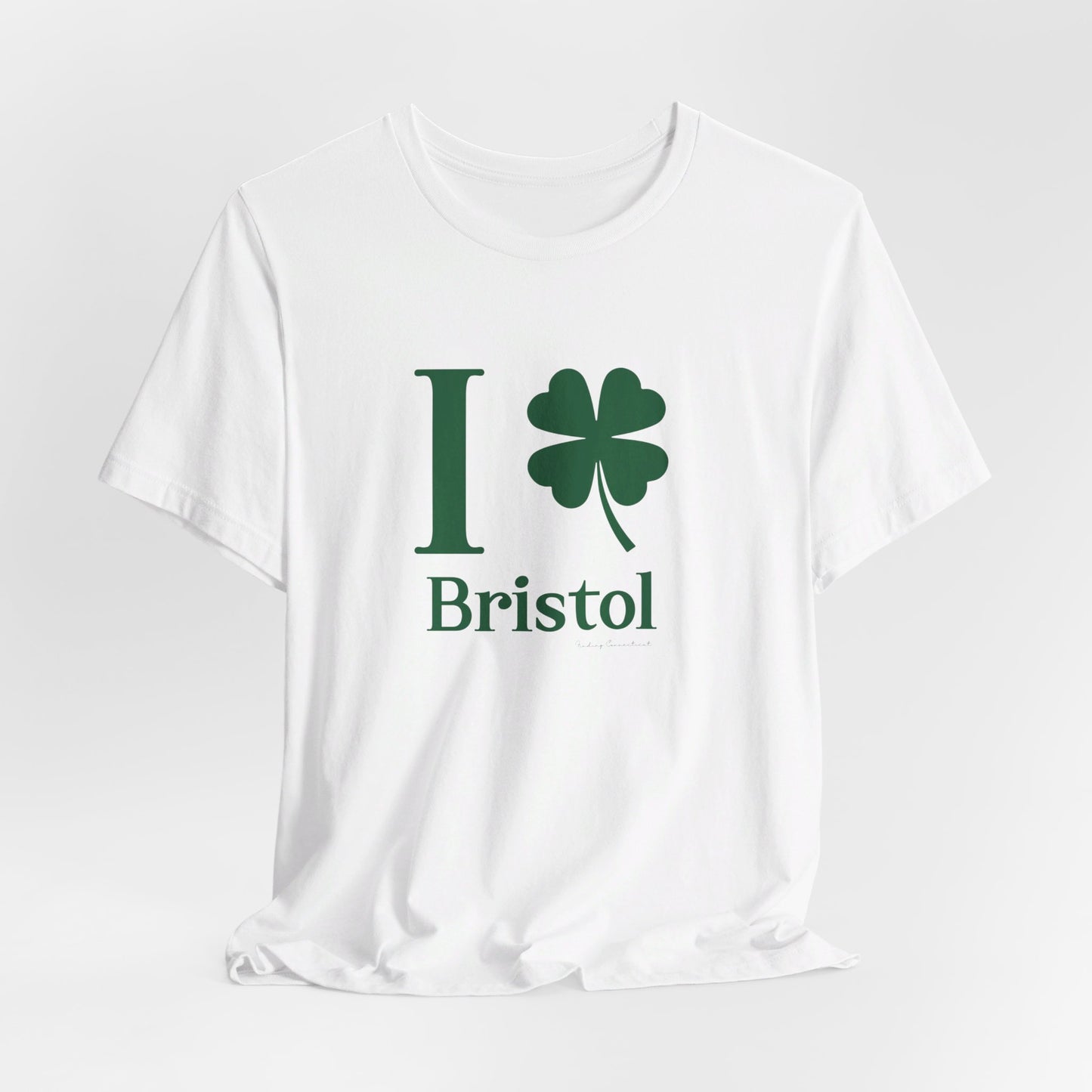 I Clover Bristol // Bristol Connecticut St. Patrick's Day t shirt // finding connecticut