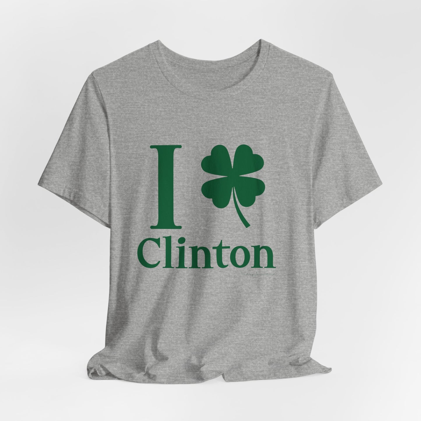 I Clover Clinton // Clinton CT st. Patricks day unisex t shirt // finding connecticut