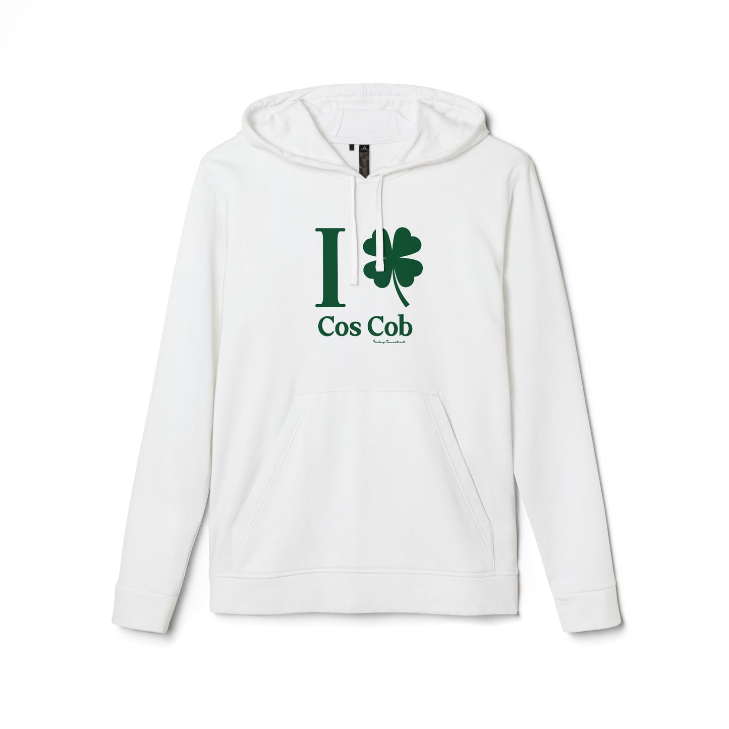 I Clover Cos Cob // Cos Cob Greenwich Connecticut unisex adidas hoodie sweatshirt // finding connecticut