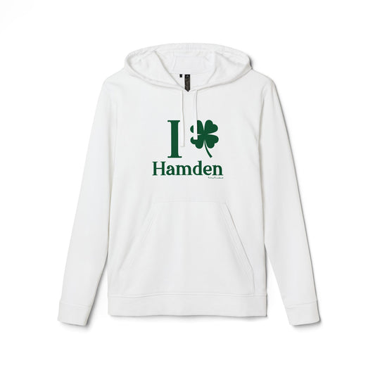 I Clover Hamden // hamden connecticut st. Patrick's day Adidas hoodie sweatshirt // finding connecticut