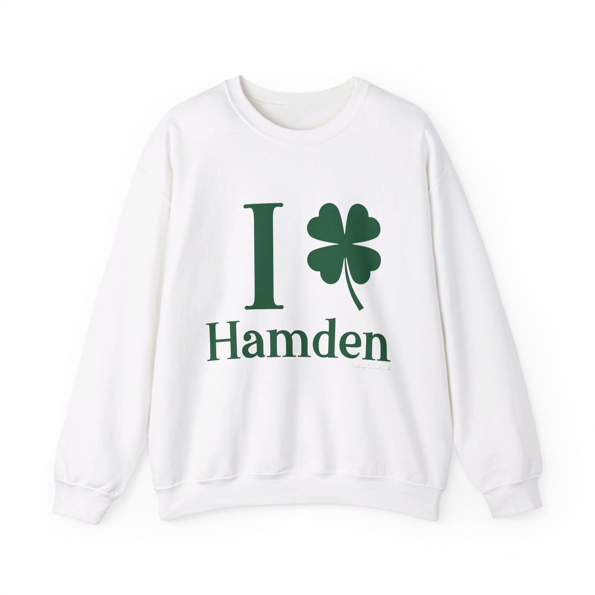 I Clover Hamden // hamden connecticut st. Patrick's day sweatshirt // finding connecticut