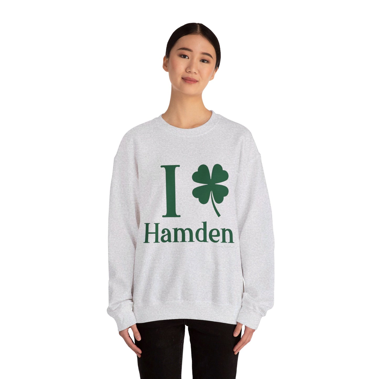I Clover Hamden // hamden connecticut st. Patrick's day sweatshirt // finding connecticut