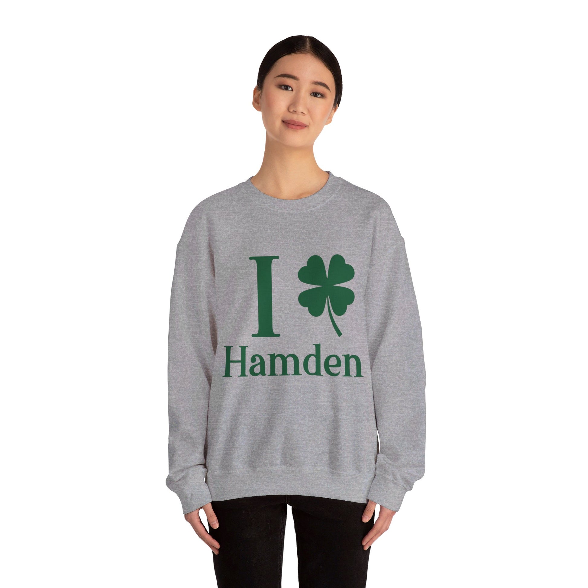 I Clover Hamden // hamden connecticut st. Patrick's day sweatshirt // finding connecticut