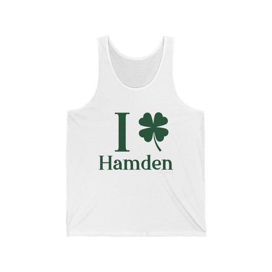 I Clover Hamden // hamden connecticut st. Patrick's day tank top shirt // finding connecticut