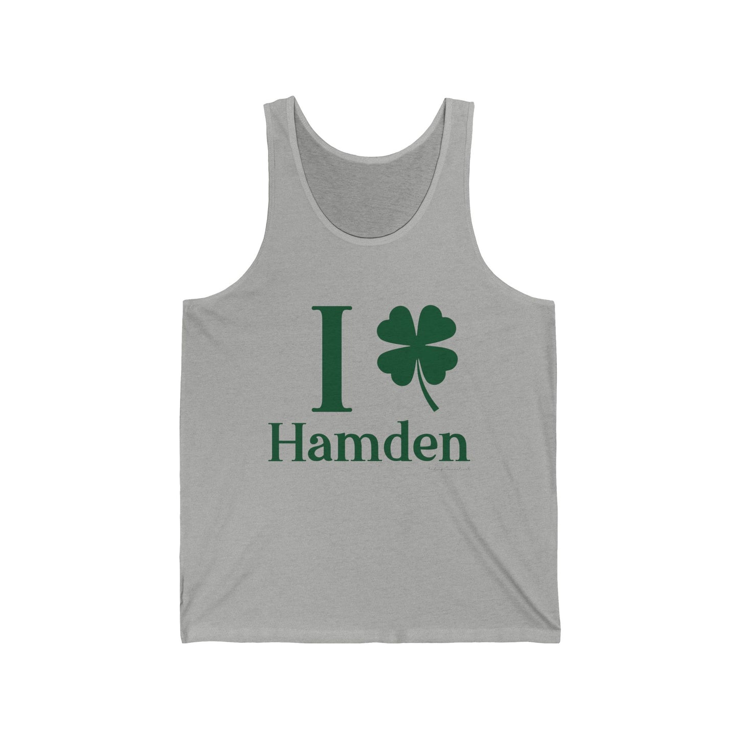 I Clover Hamden // hamden connecticut st. Patrick's day tank top shirt // finding connecticut