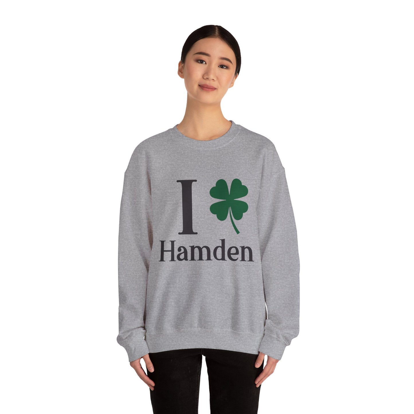 I Clover Hamden // hamden ct st. Patrick's day sweatshirt // finding connecticut