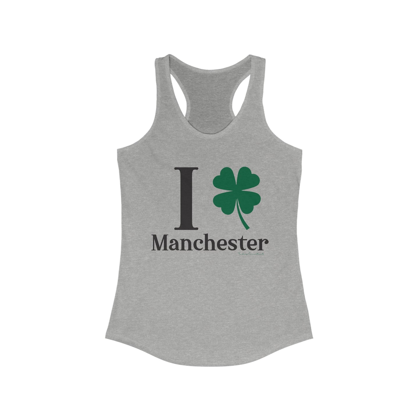 I Clover Manchester // Manchester CT unisex tank top shirt // finding connecticut