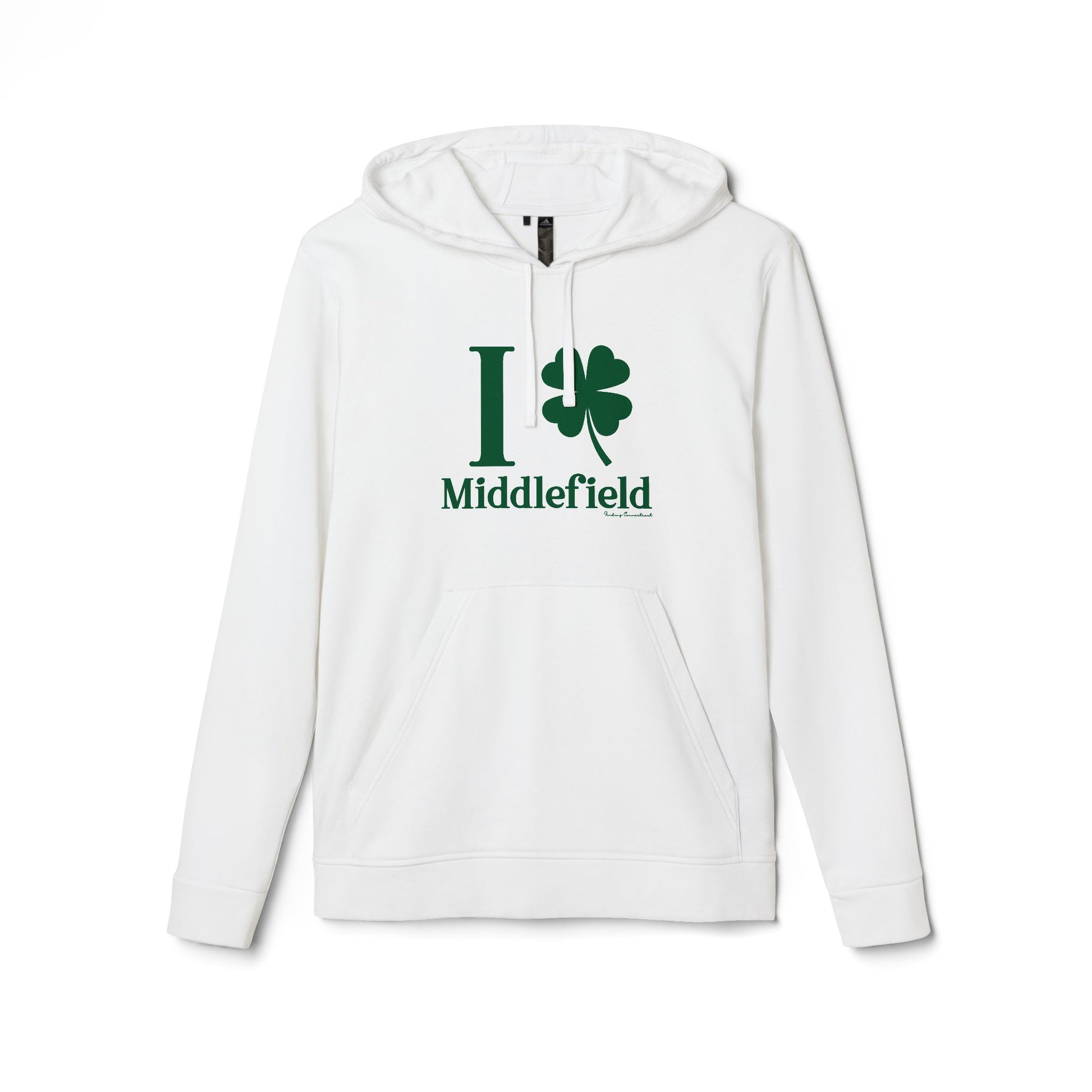 I Clover Middlefield // Middlefield Connecticut Adidas unisex hoodie // finding connecticut