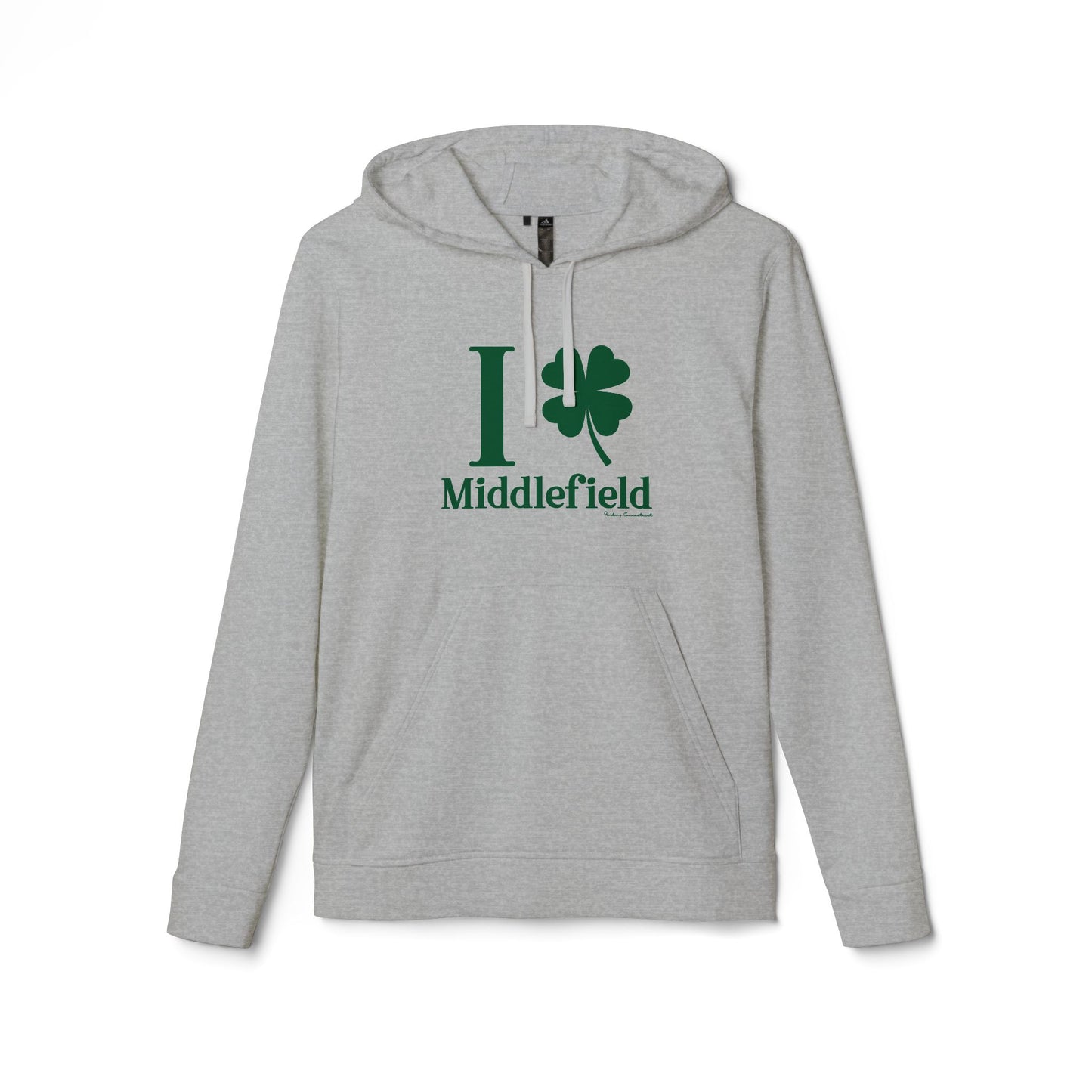 I Clover Middlefield // Middlefield Connecticut Adidas unisex hoodie // finding connecticut