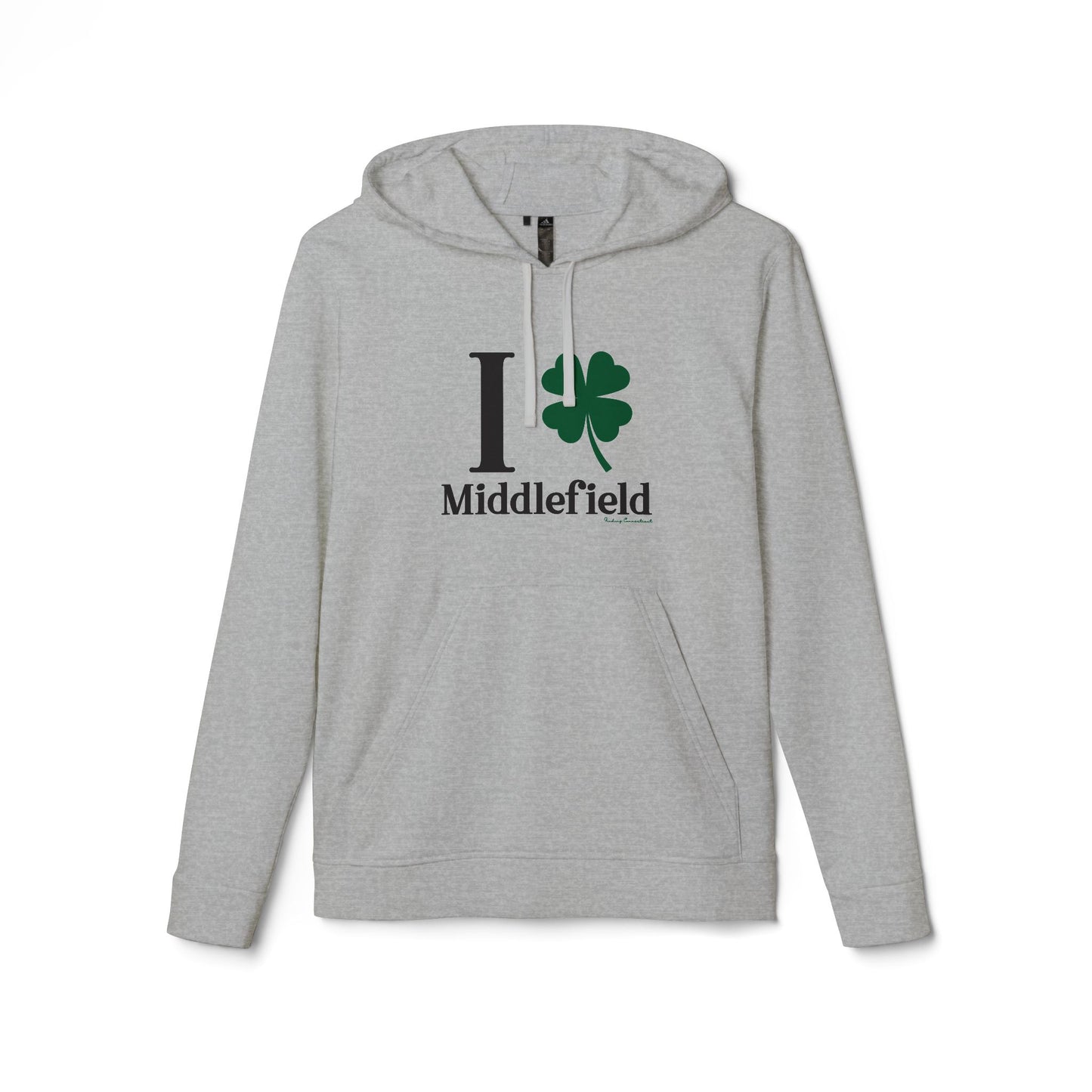 I Clover Middlefield // Middlefield Ct Adidas unisex hoodie // finding connecticut