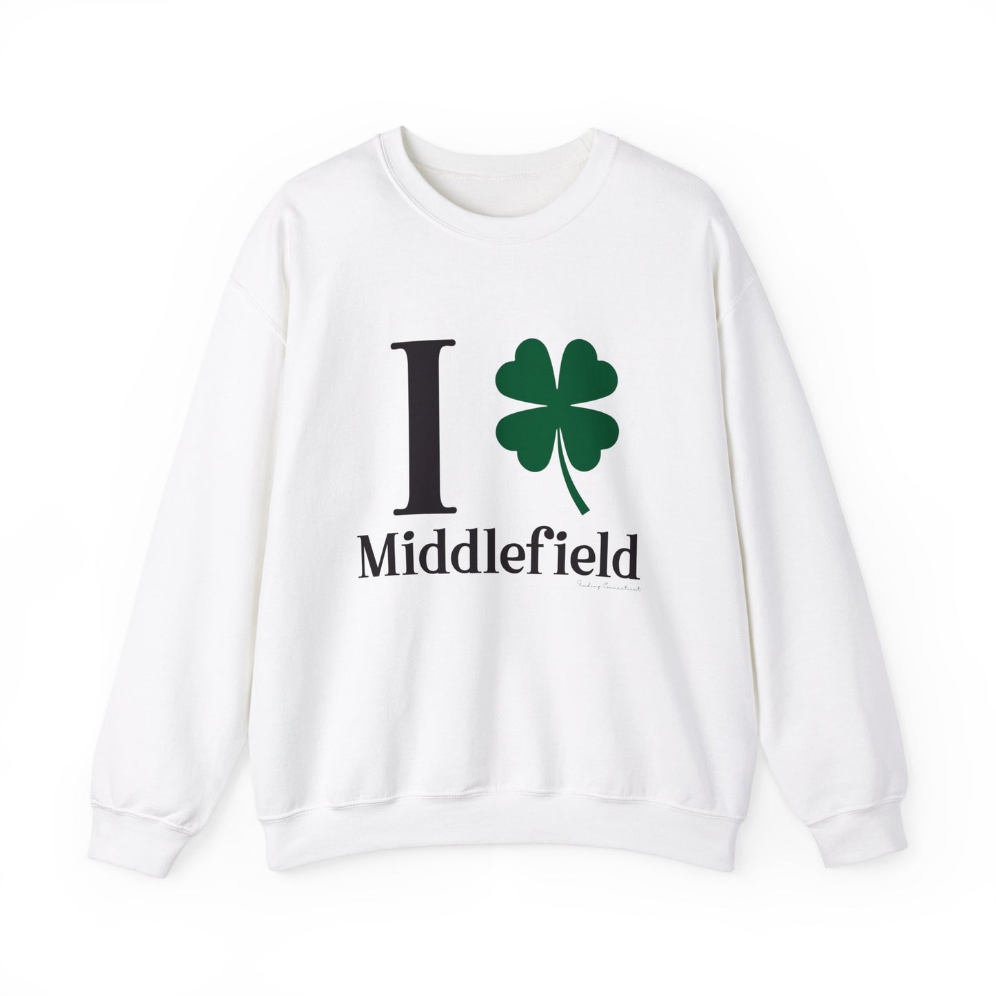I Clover Middlefield // Middlefield Ct unisex sweatshirt  // finding connecticut