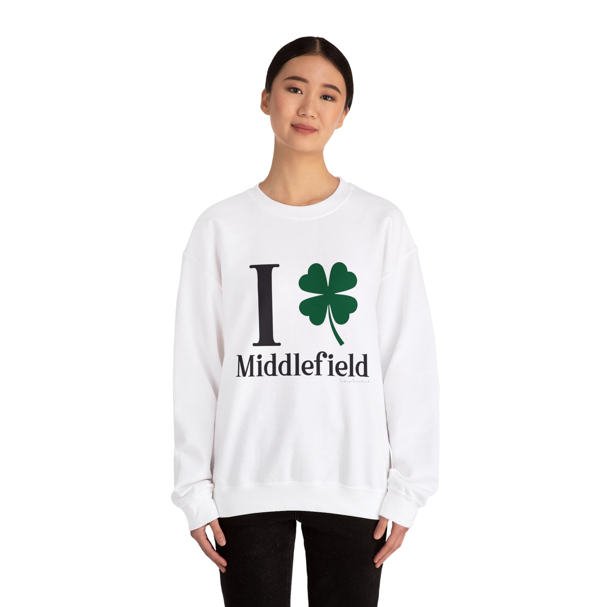 I Clover Middlefield // Middlefield Ct unisex sweatshirt  // finding connecticut