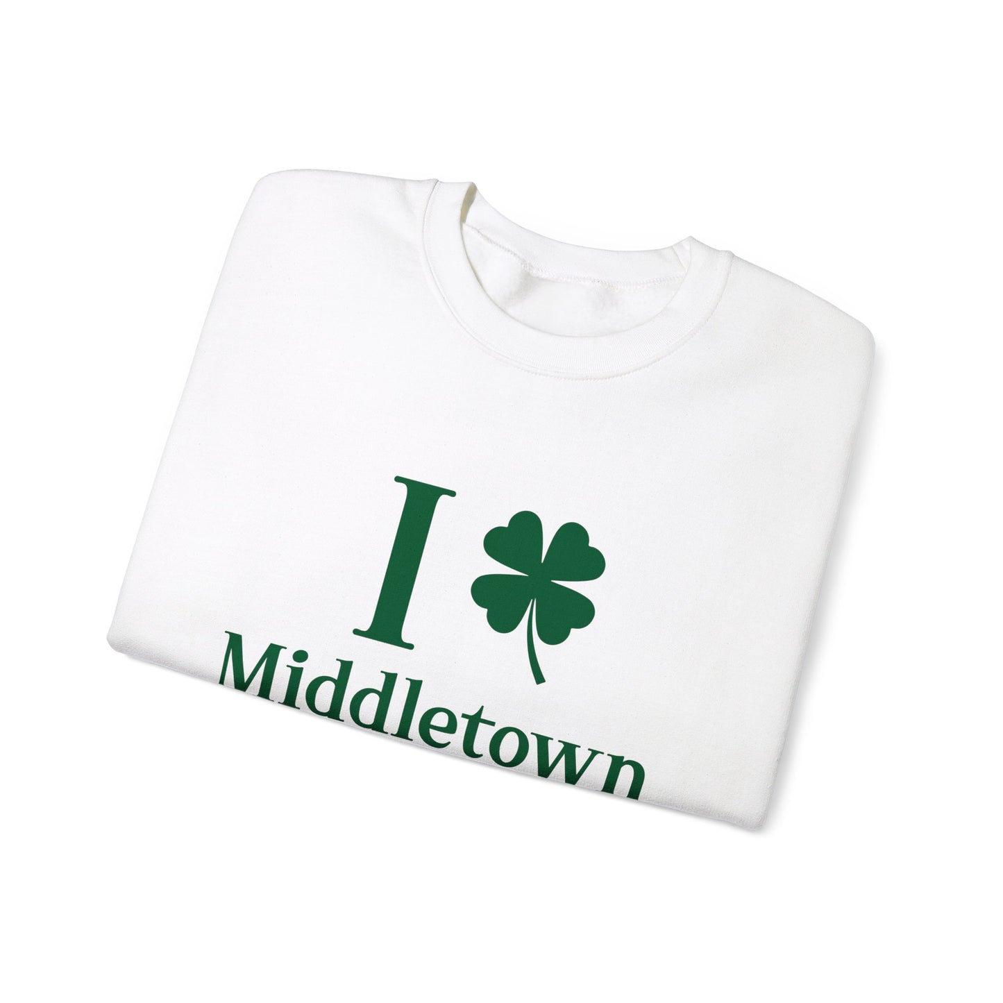I Clover Middletown /// Middletown CT st patricks unisex sweatshirt // finding connecticut