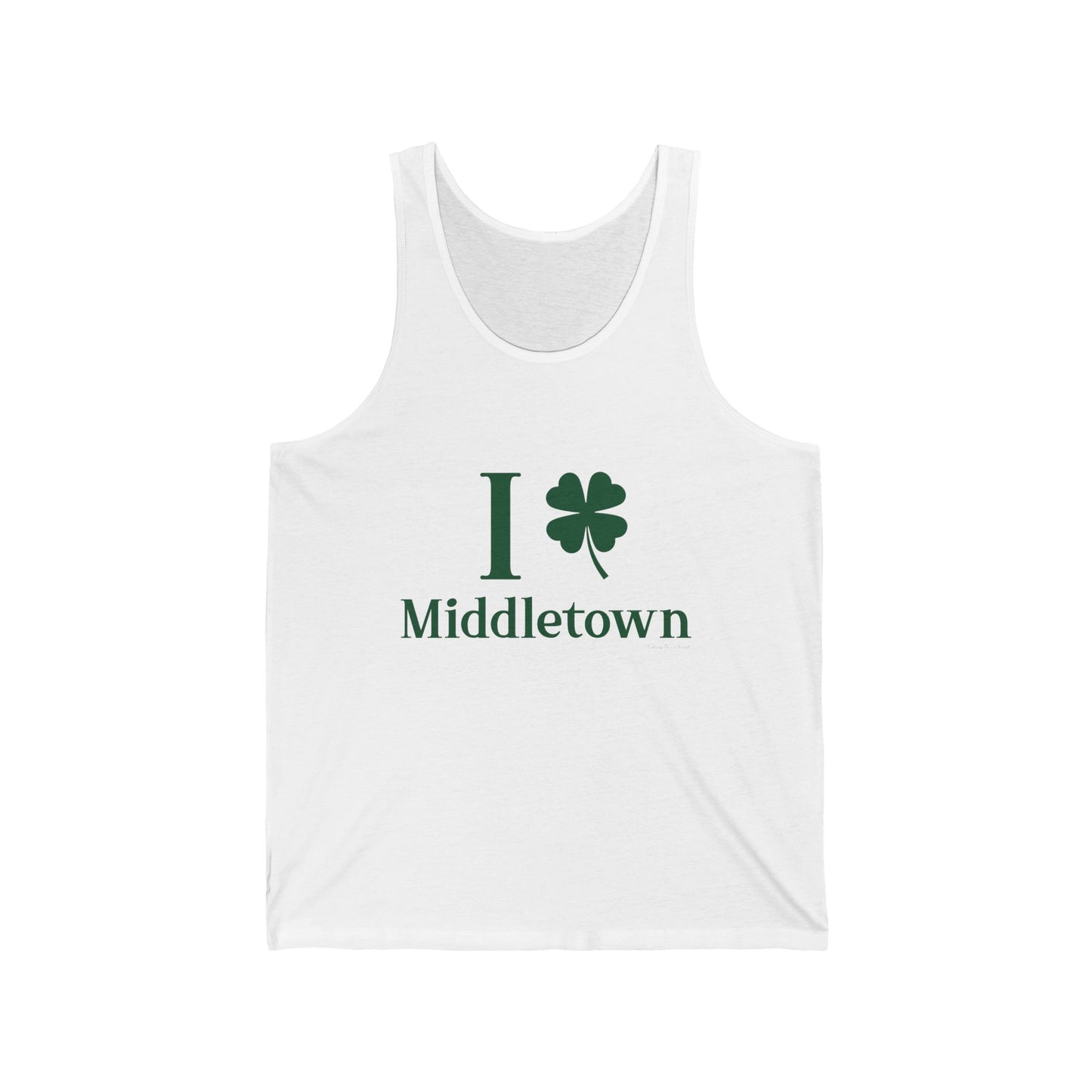 I Clover Middletown /// Middletown Connecticut st patricks unisex tank top shirt// finding connecticut 0