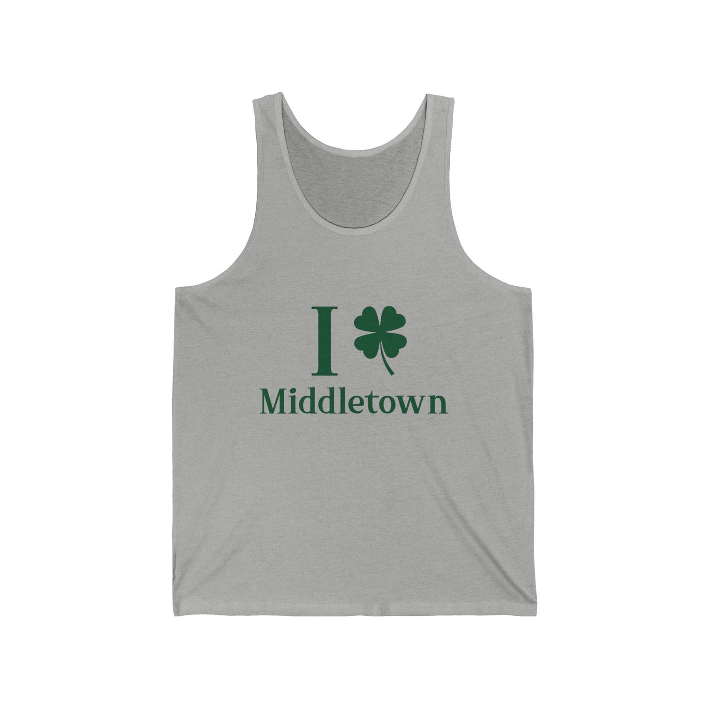 I Clover Middletown /// Middletown Connecticut st patricks unisex tank top shirt// finding connecticut 0
