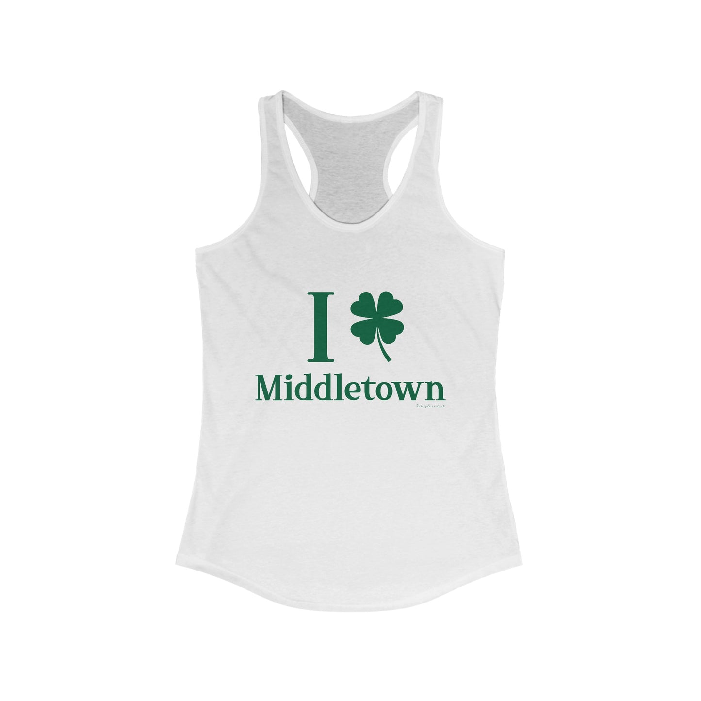 I Clover Middletown /// Middletown Connecticut st patricks womens tank top shirt // finding connecticut 0