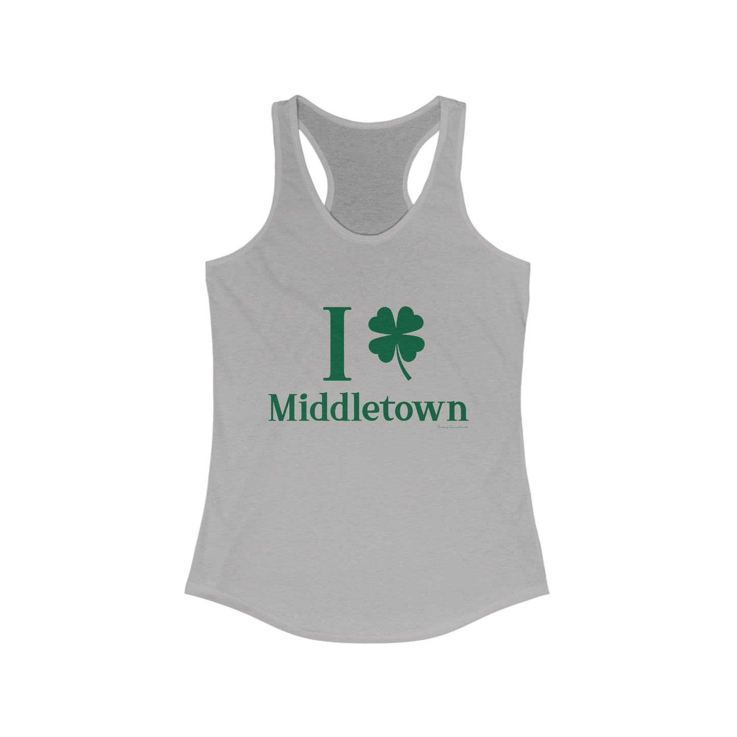 I Clover Middletown /// Middletown Connecticut st patricks womens tank top shirt // finding connecticut 0