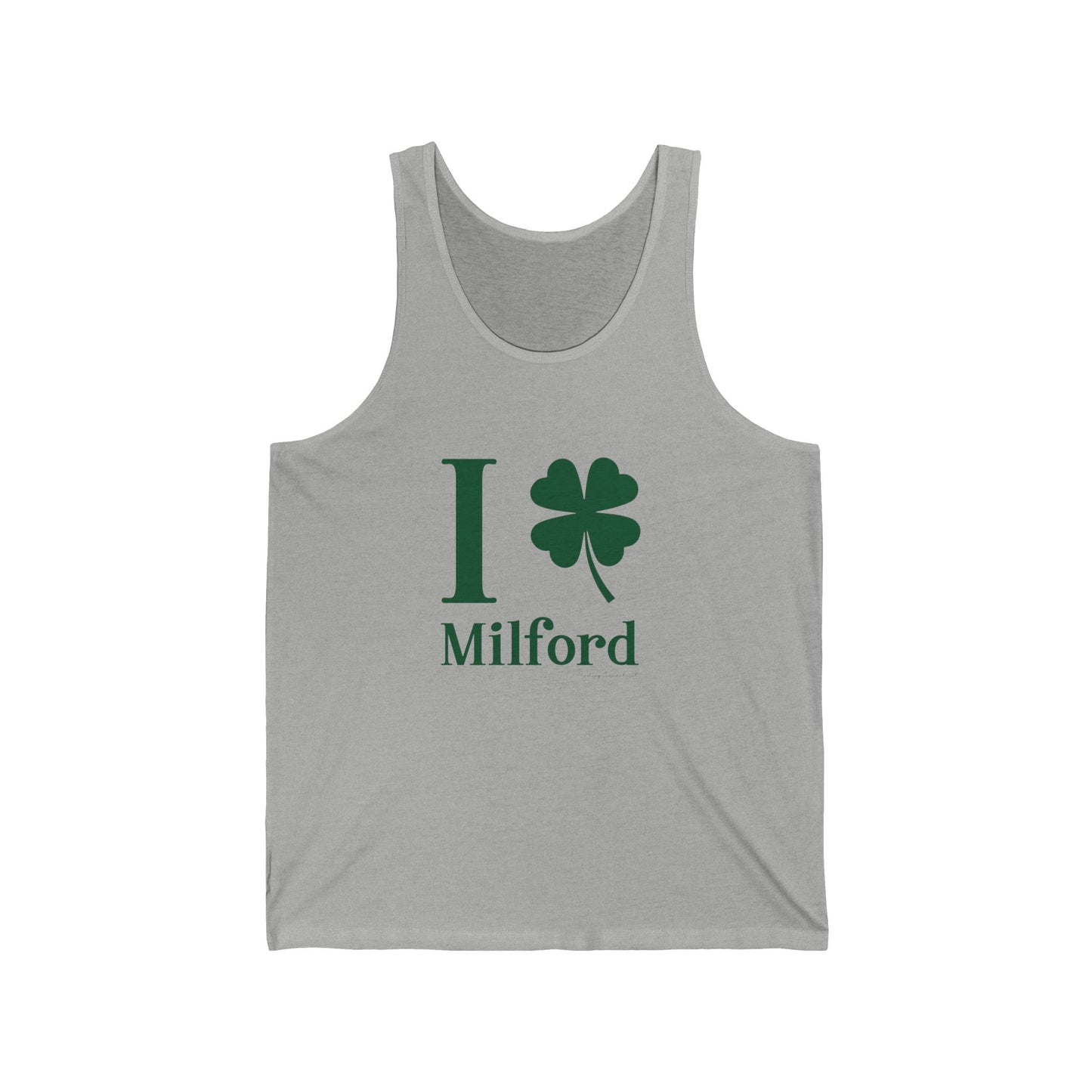 =I Clover Milford // Milford Connecticut St Patrick's Day tank top shirt // finding connecticut