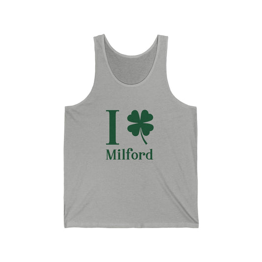 =I Clover Milford // Milford Connecticut St Patrick's Day tank top shirt  // finding connecticut