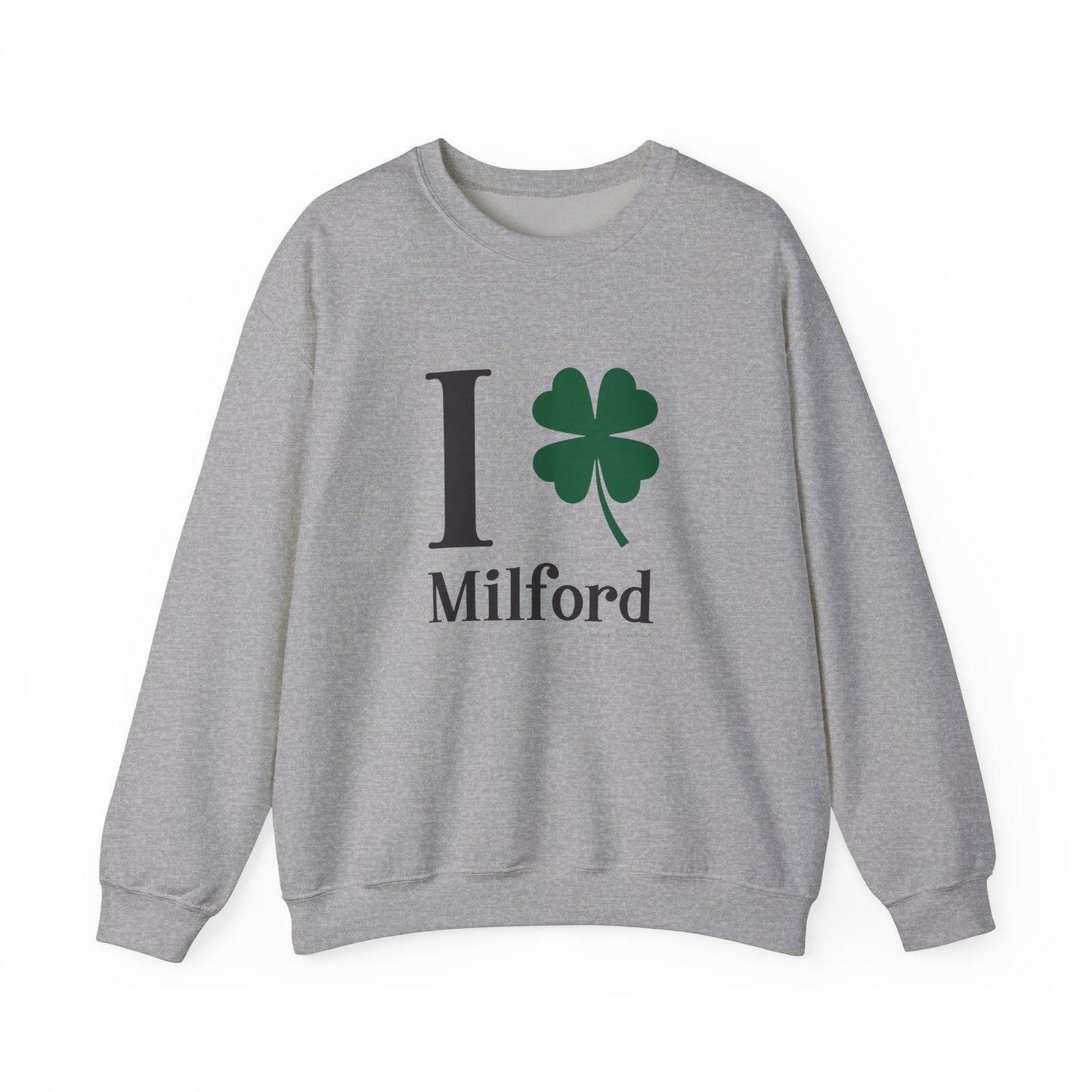 I Clover Milford // Milford Ct St Patrick's Day sweatshirt // finding connecticut