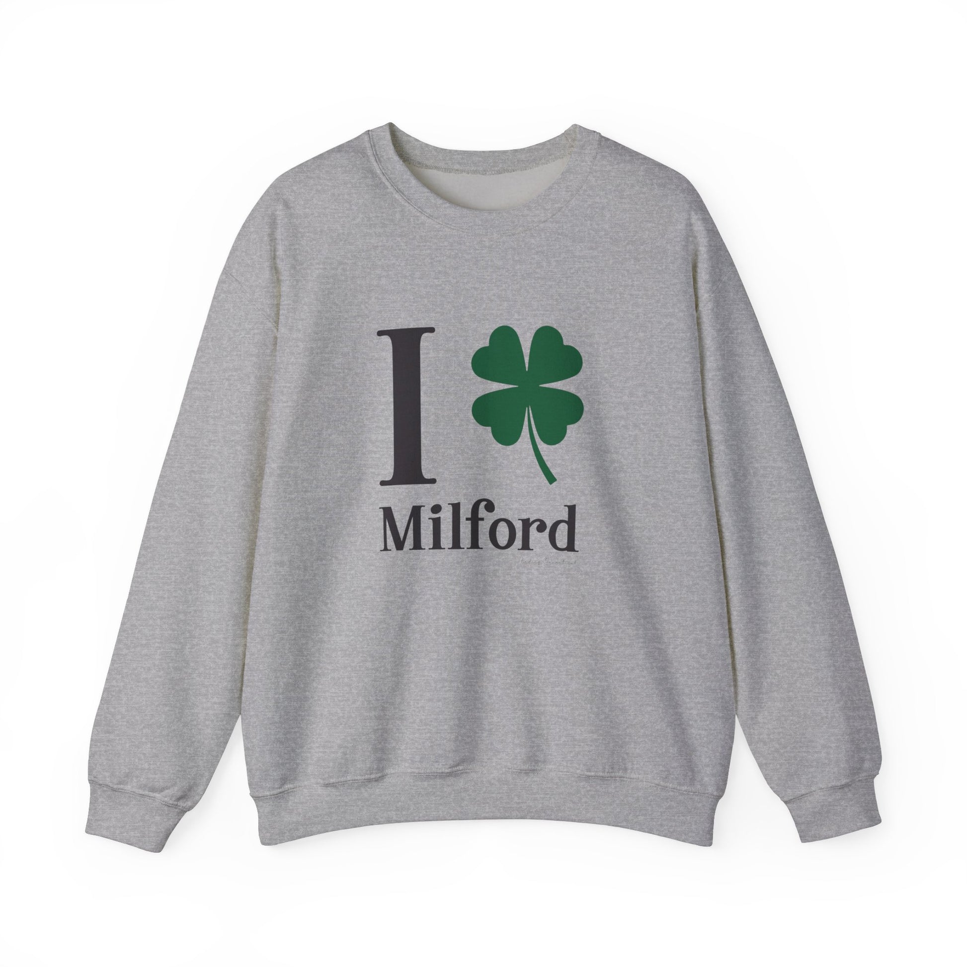 I Clover Milford // Milford Ct St Patrick's Day sweatshirt // finding connecticut