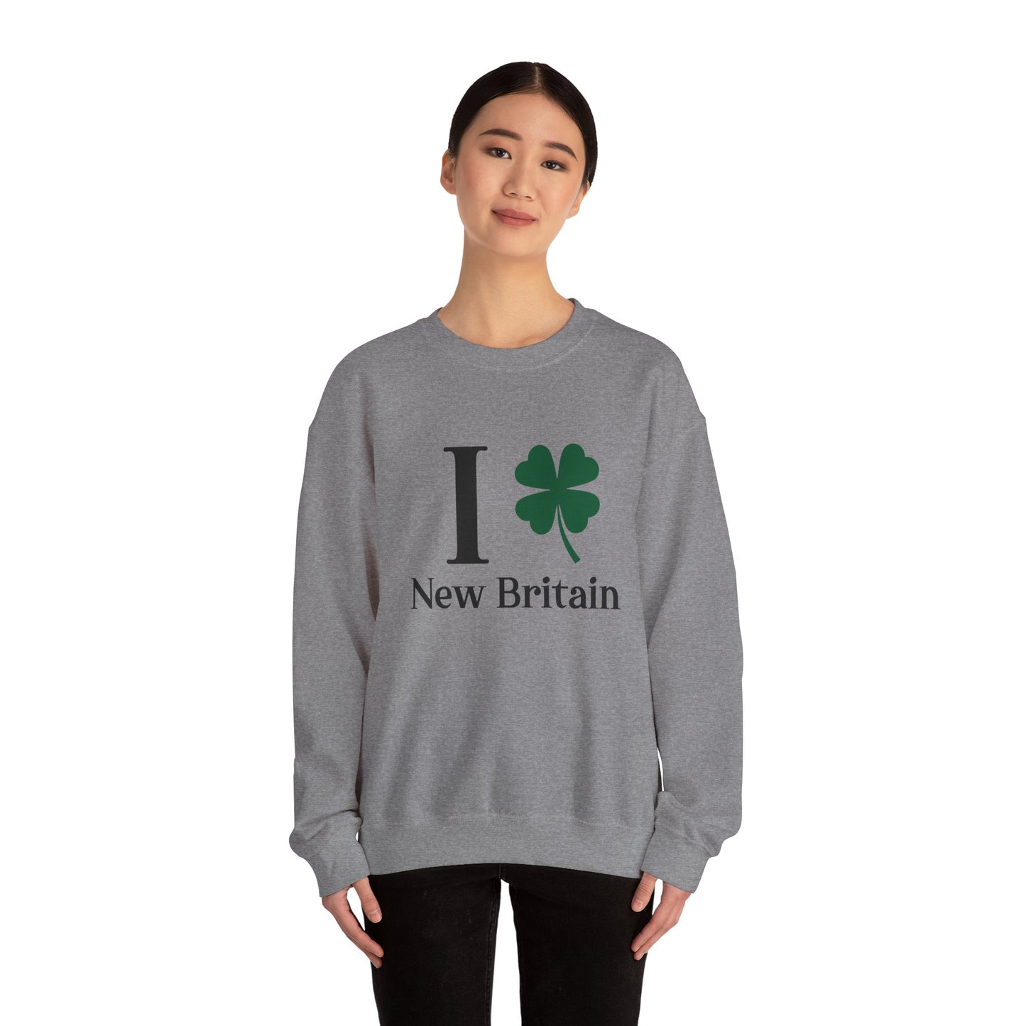 I Clover New Britain // New Britain CT unisex sweatshirts // finding connecticut
