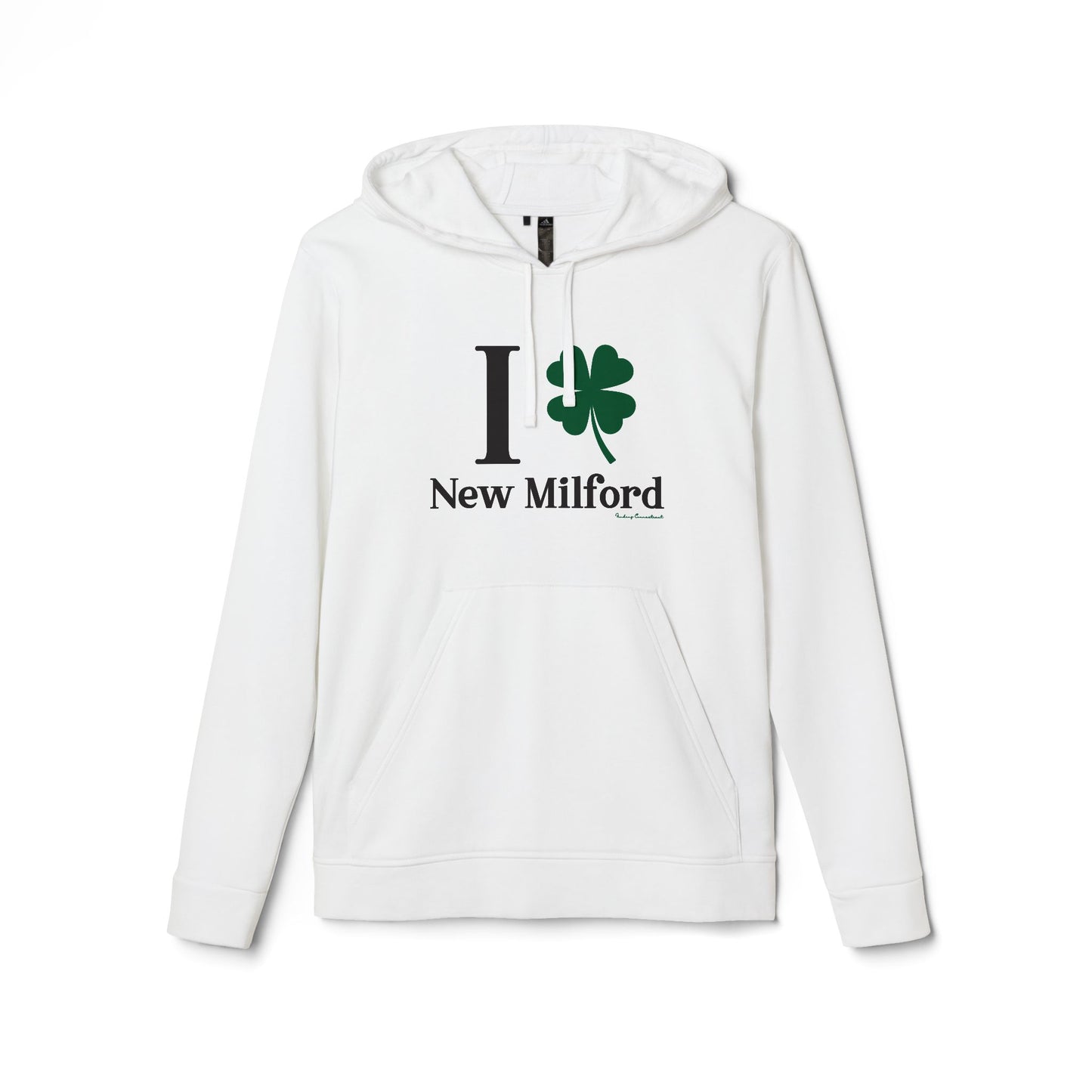 I Clover New Milford // New Milford Connecticut adidas hoodie sweatshirt // Finding Connecticut