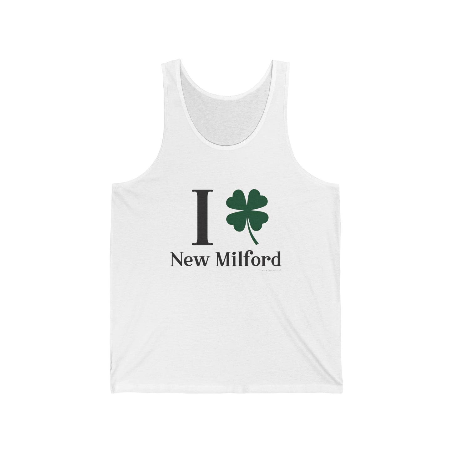 I Clover New Milford // New Milford Connecticut unisex tank top shirt // Finding Connecticut