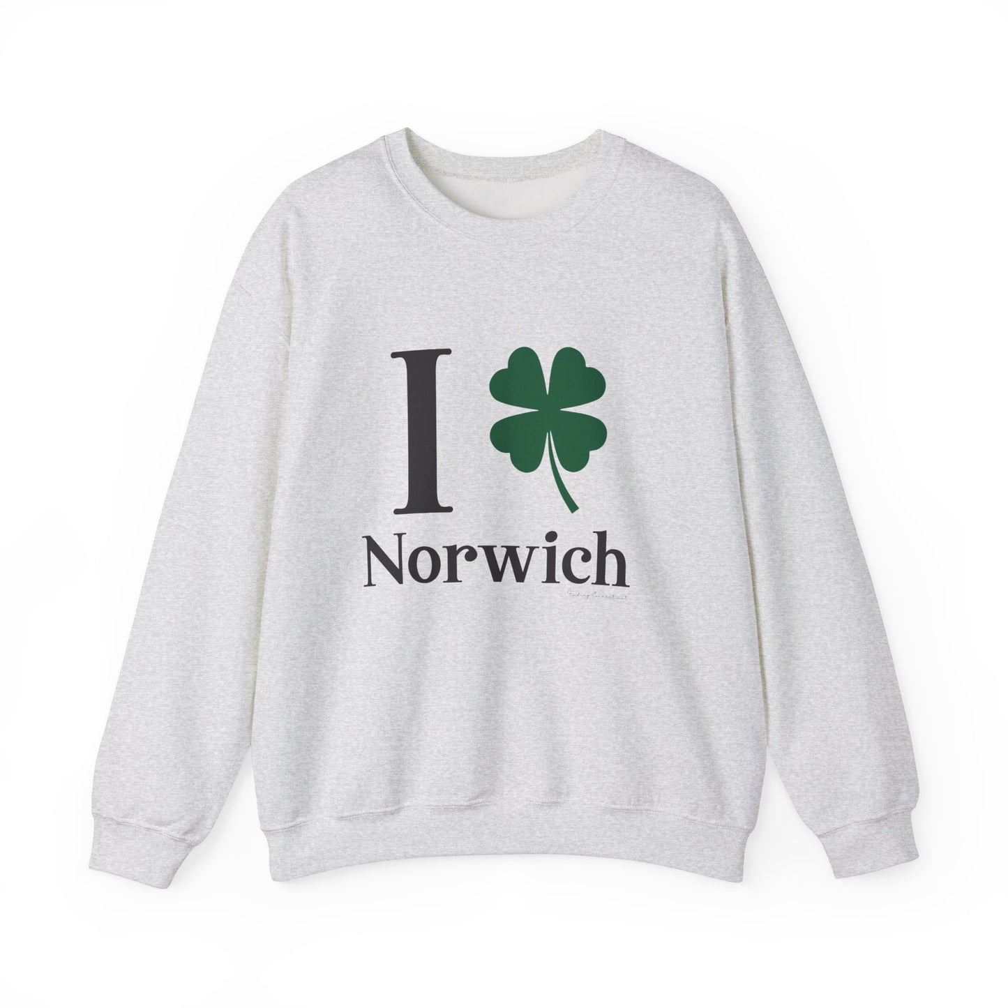 I Clover Norwich // Norwich CT unisex sweatshirt // finding connecticut