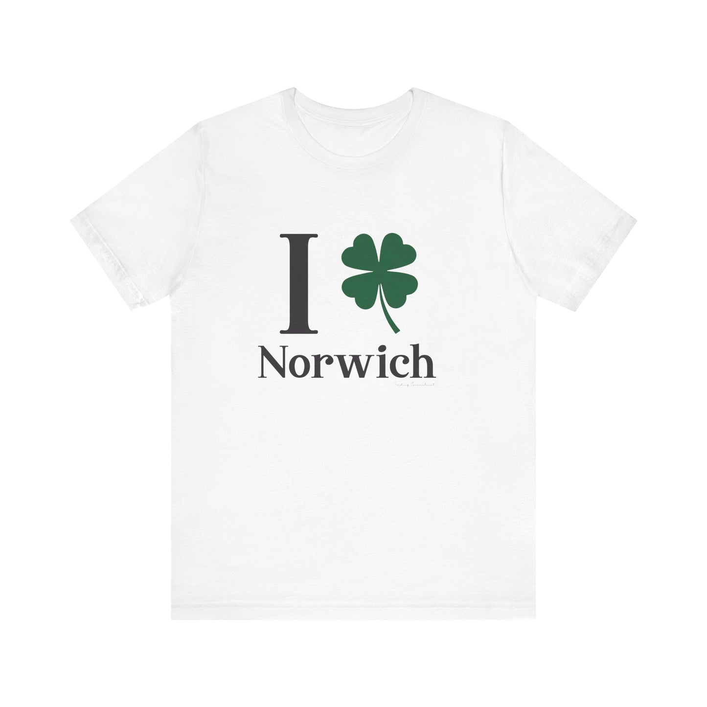 I Clover Norwich // Norwich CT unisex t shirts // finding connecticut