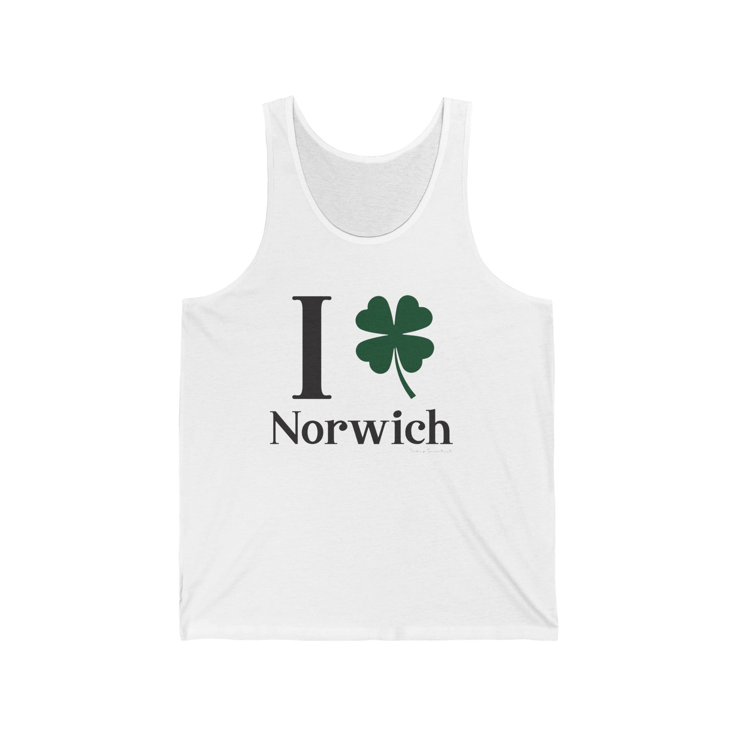 I Clover Norwich // Norwich CT unisex tank top shirts // finding connecticut