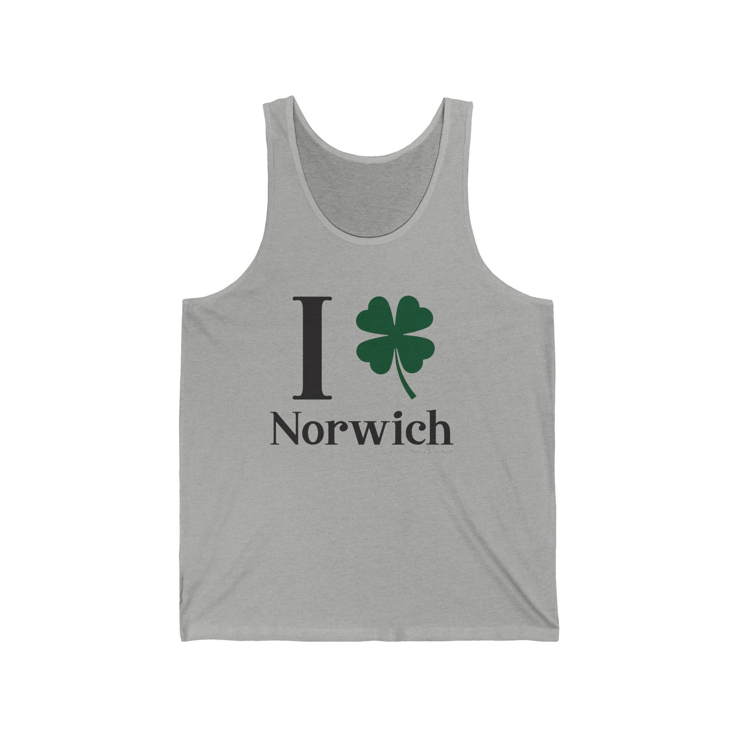 I Clover Norwich // Norwich CT unisex tank top shirts // finding connecticut