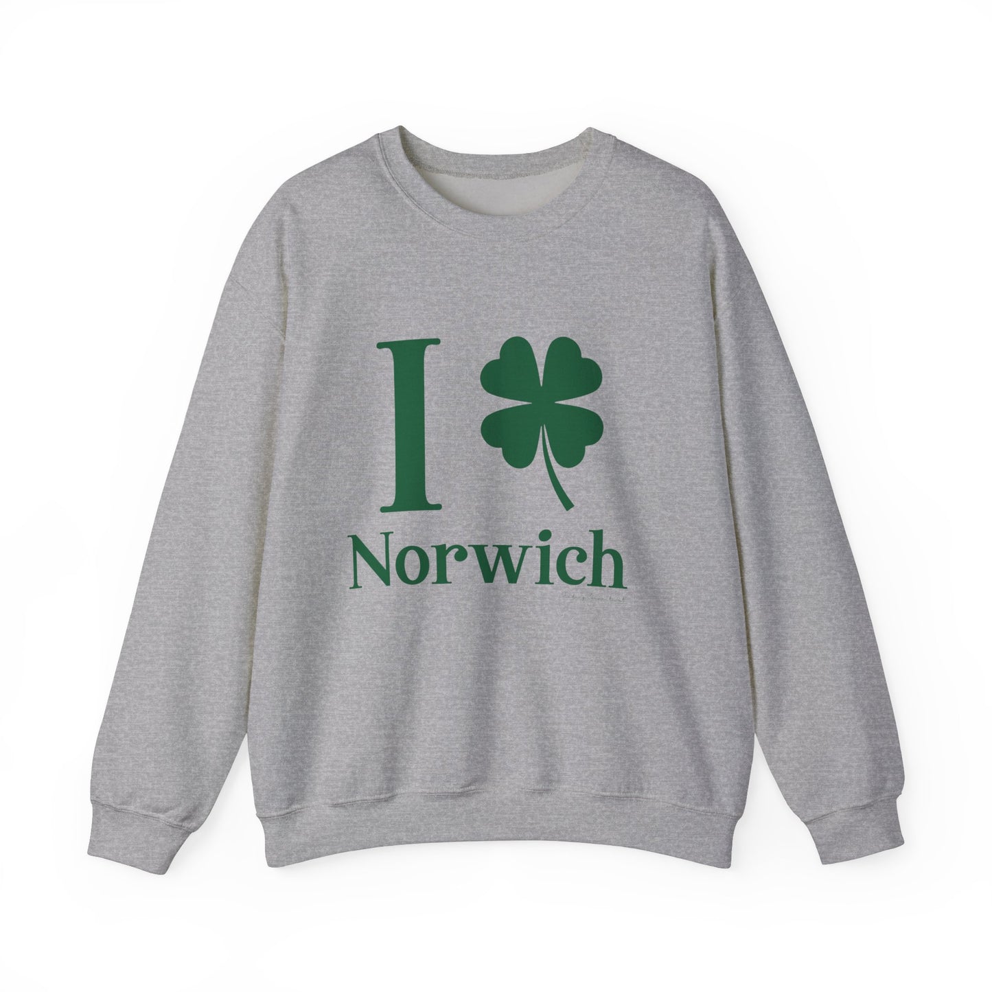 I Clover Norwich // Norwich Connecticut unisex sweatshirt // finding connecticut