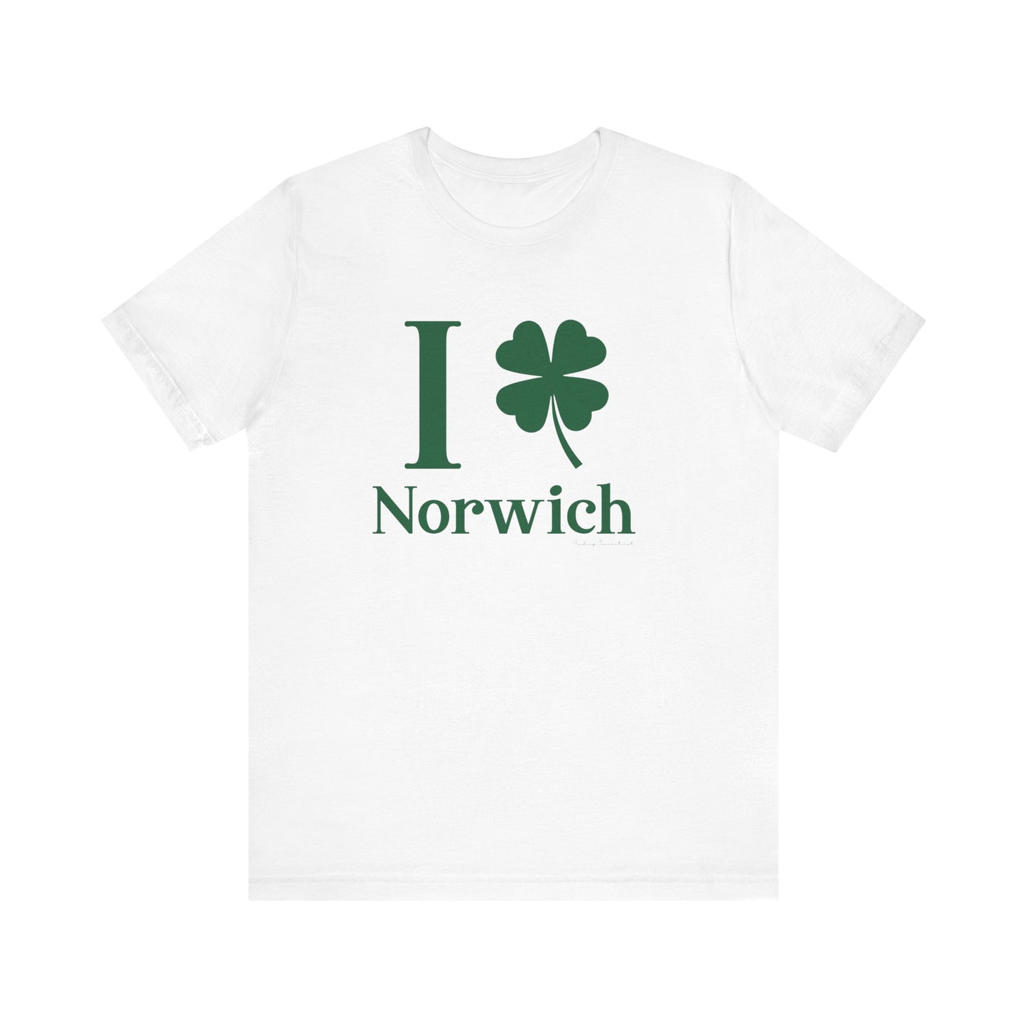 I Clover Norwich // Norwich Connecticut unisex t shirts // finding connecticut