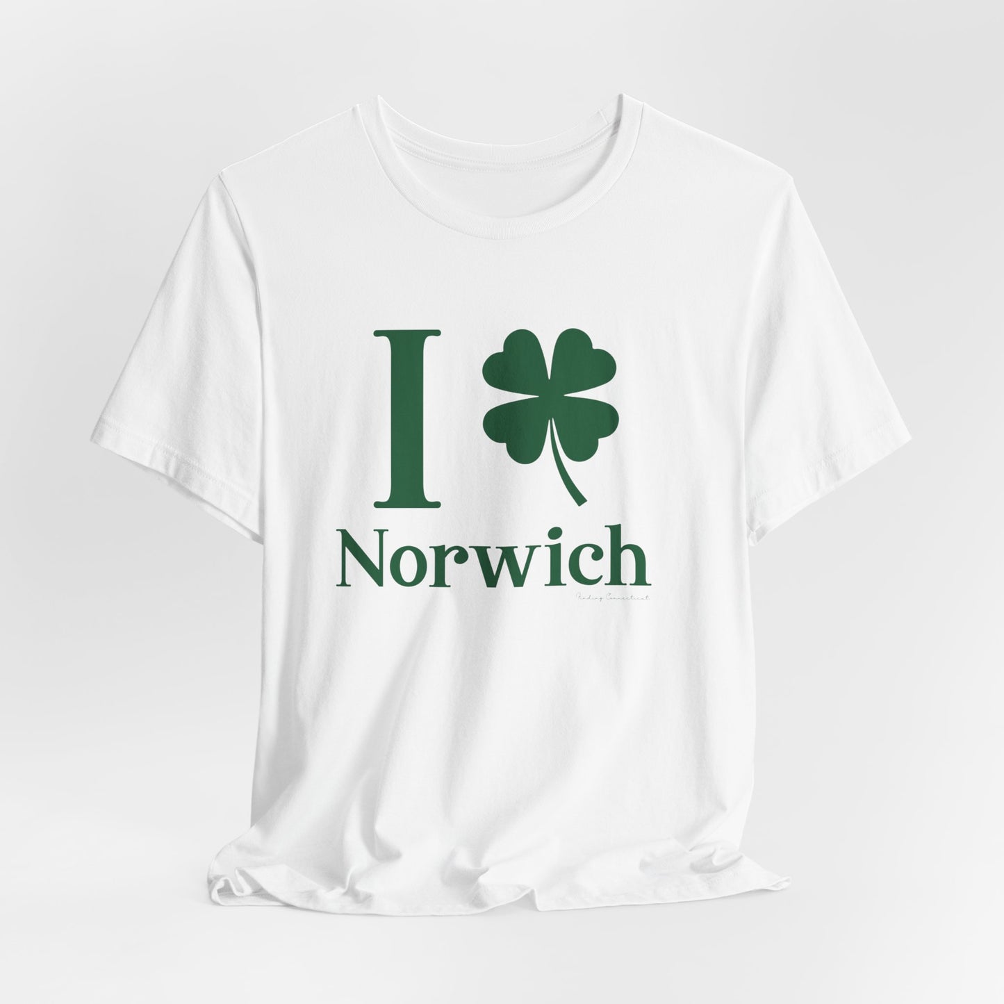 I Clover Norwich // Norwich Connecticut unisex t shirts // finding connecticut