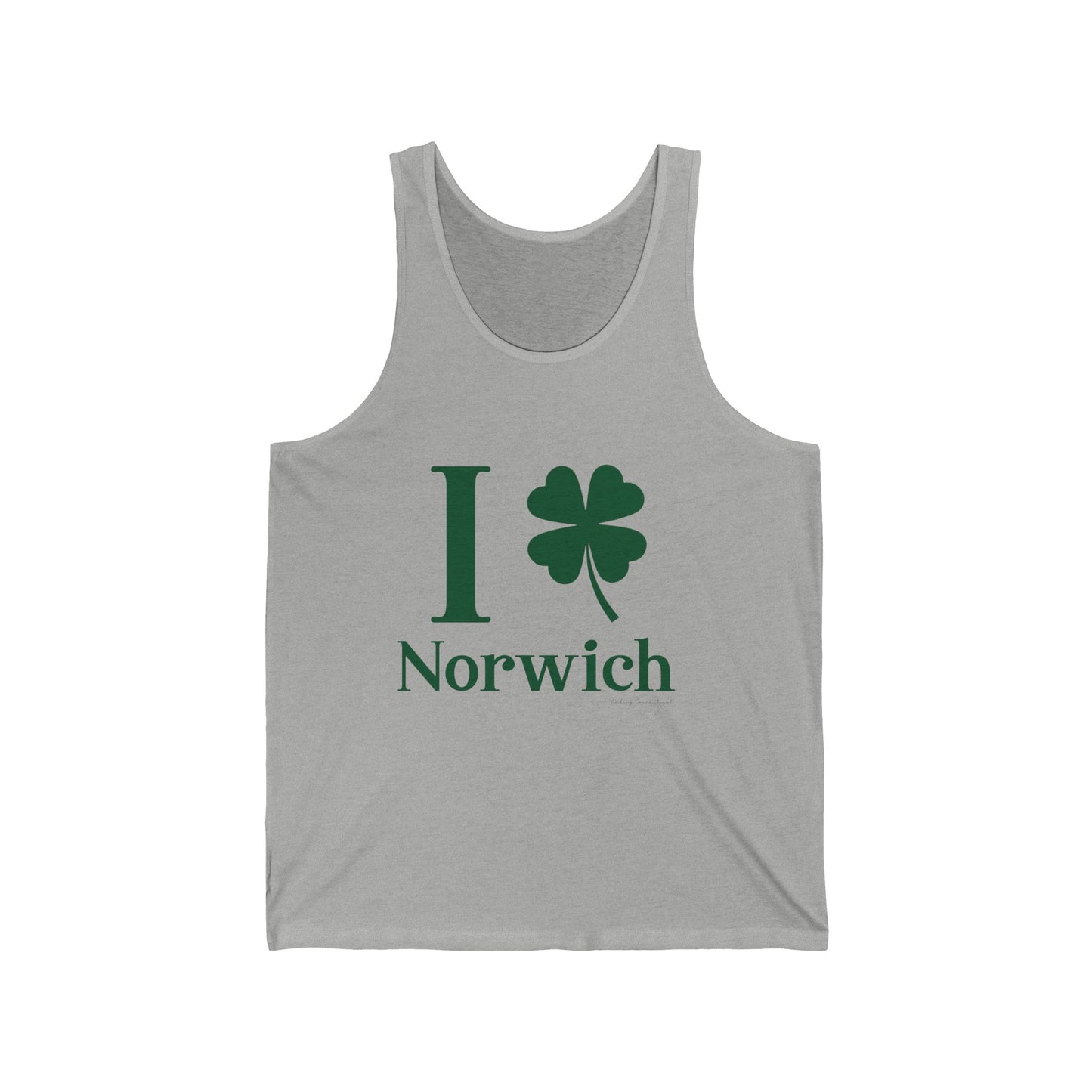 I Clover Norwich // Norwich Connecticut unisex tank top shirts // finding connecticut